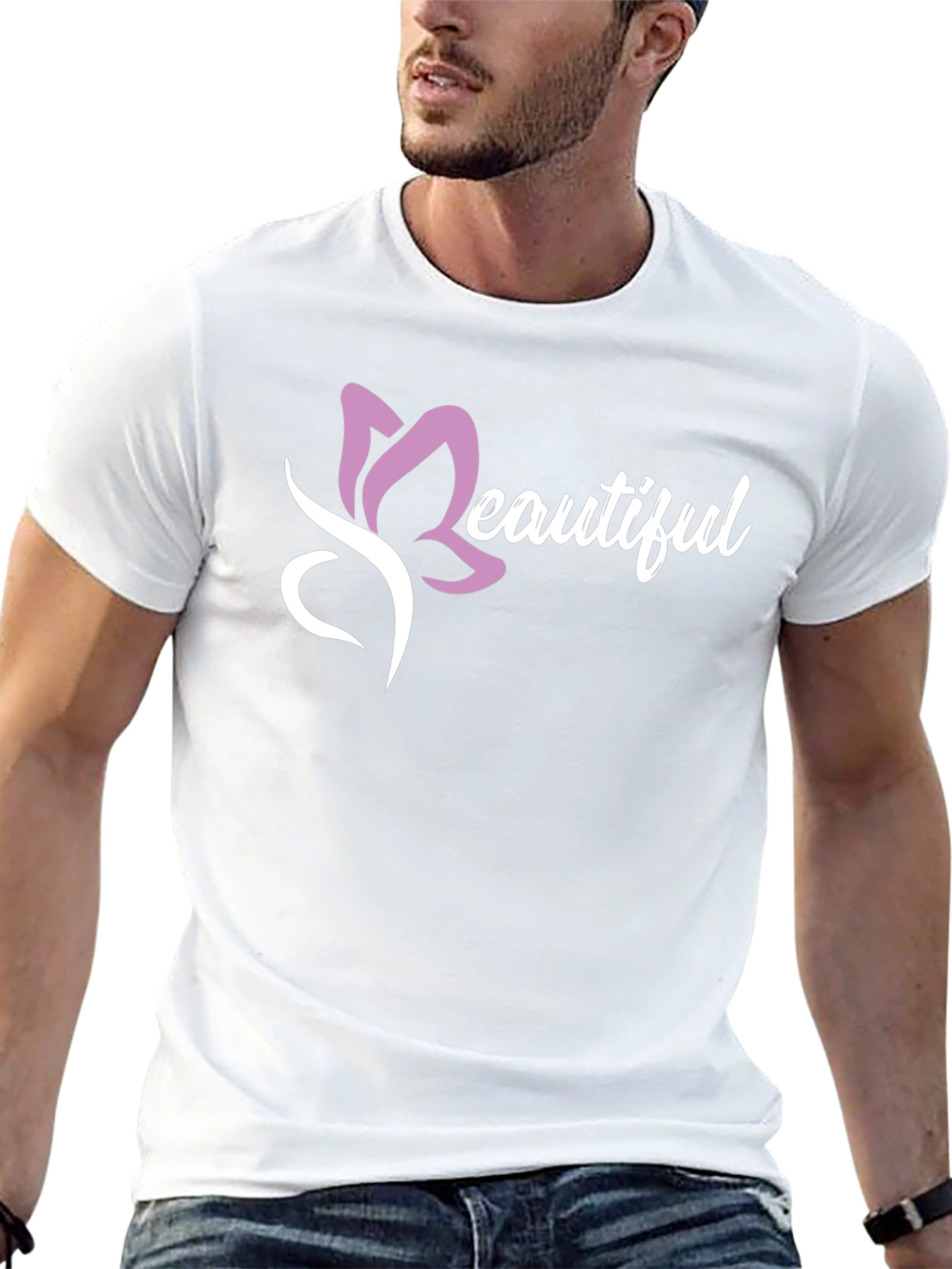 Beautiful Butterfly Graphic T-Shirt - Stylish Menswear
