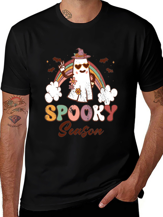 Spooky Season Ghost T-Shirt - Halloween Graphic Tee