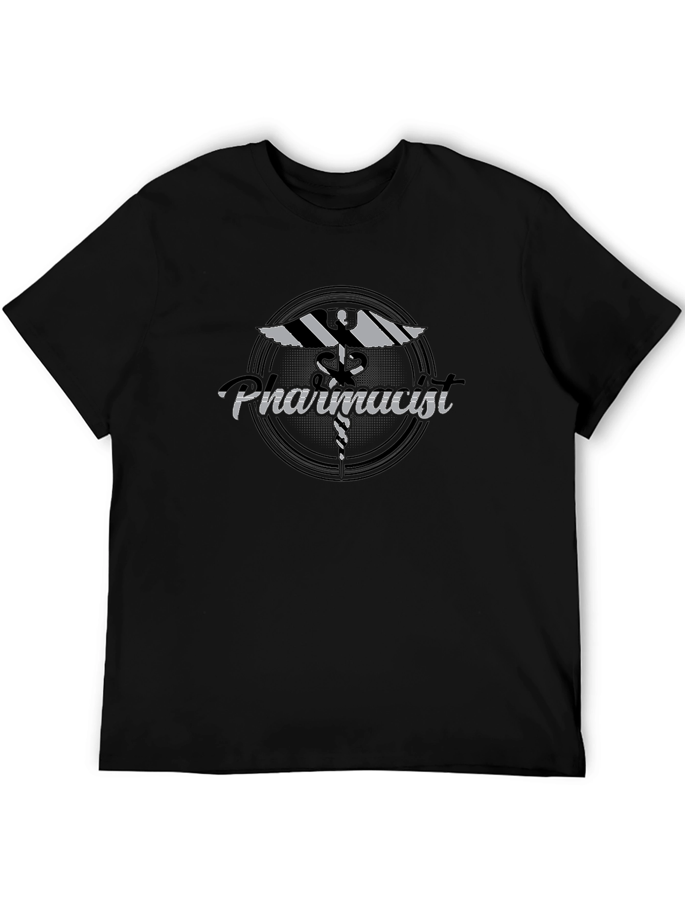 Pharmacist Caduceus Black T-Shirt