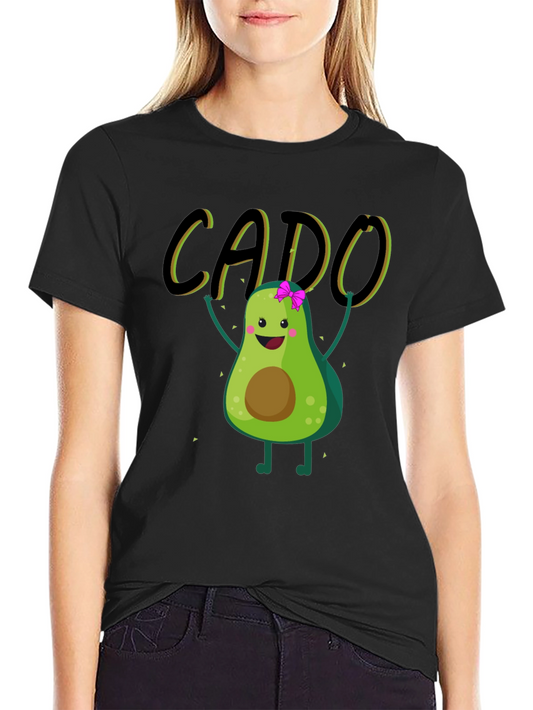 Funny Avocado Black T-Shirt - CADO