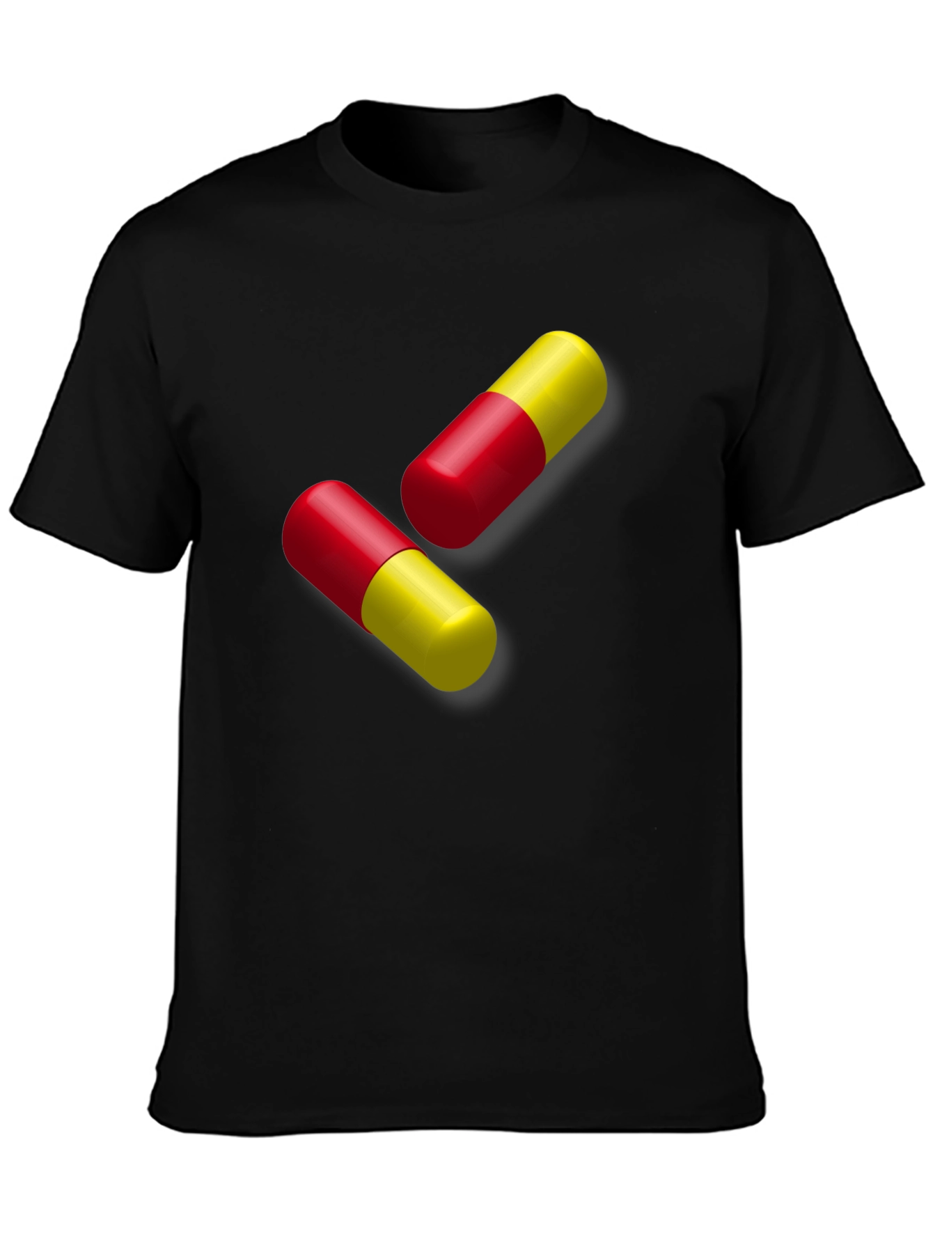 Pill Graphic Black T-Shirt