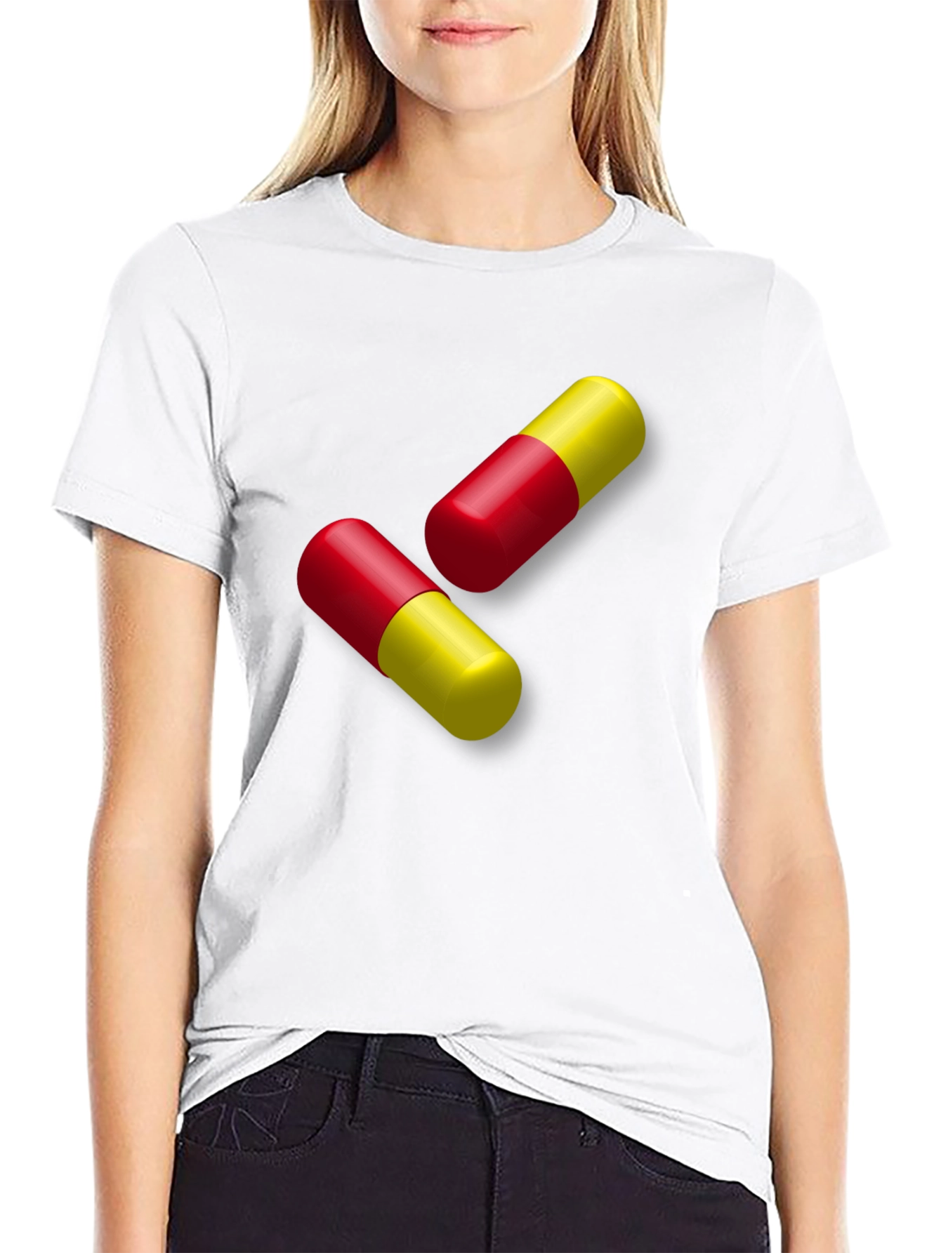 Pill Graphic Black T-Shirt