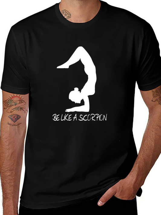 Be Like A Scorpion Yoga Black T-Shirt