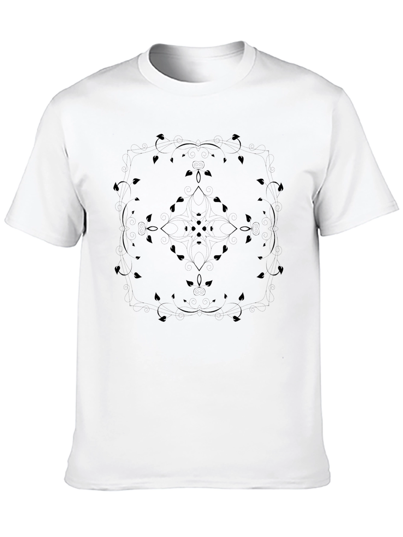 Black Mandala Tee: Stylish Comfort