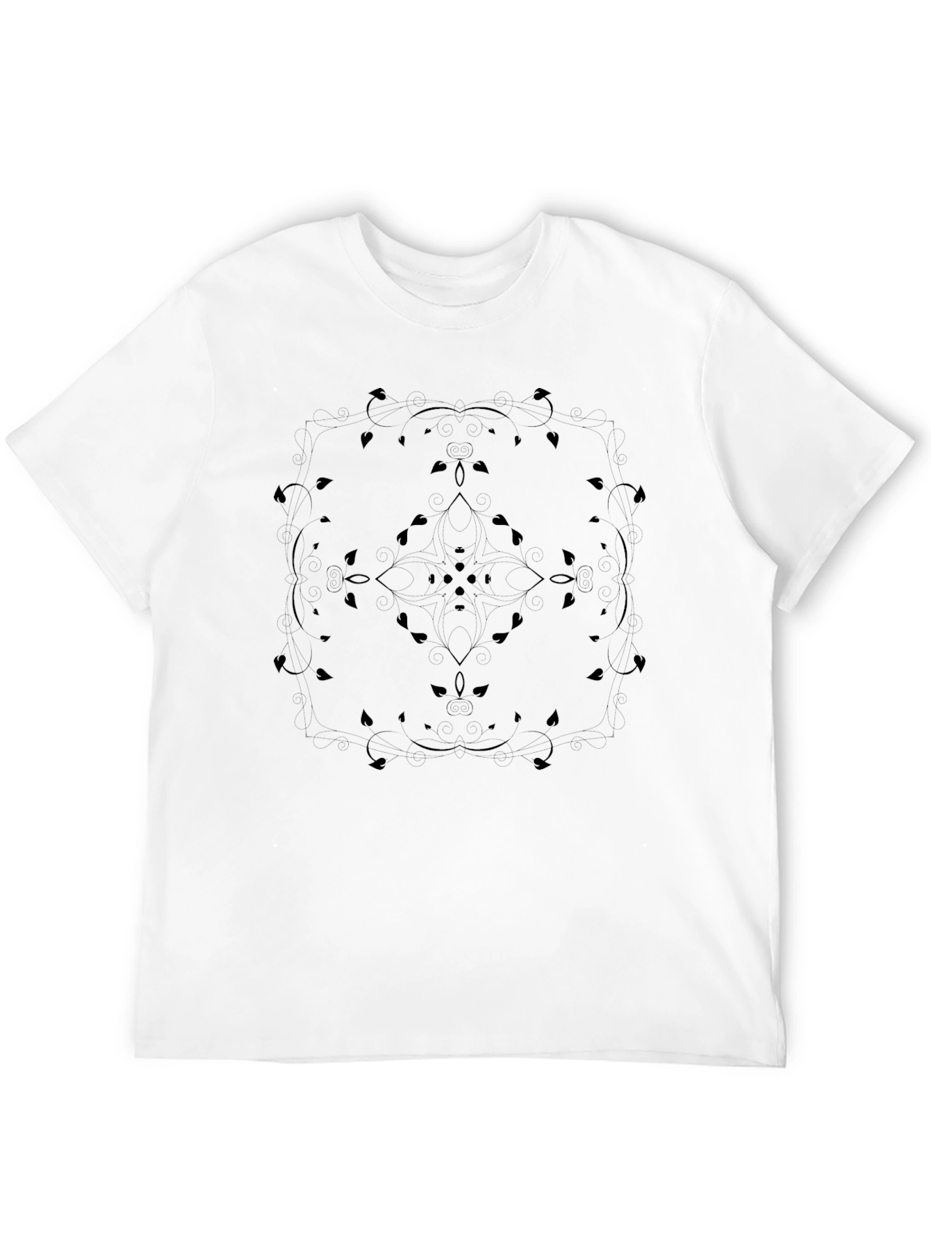 Black Mandala Tee: Stylish Comfort