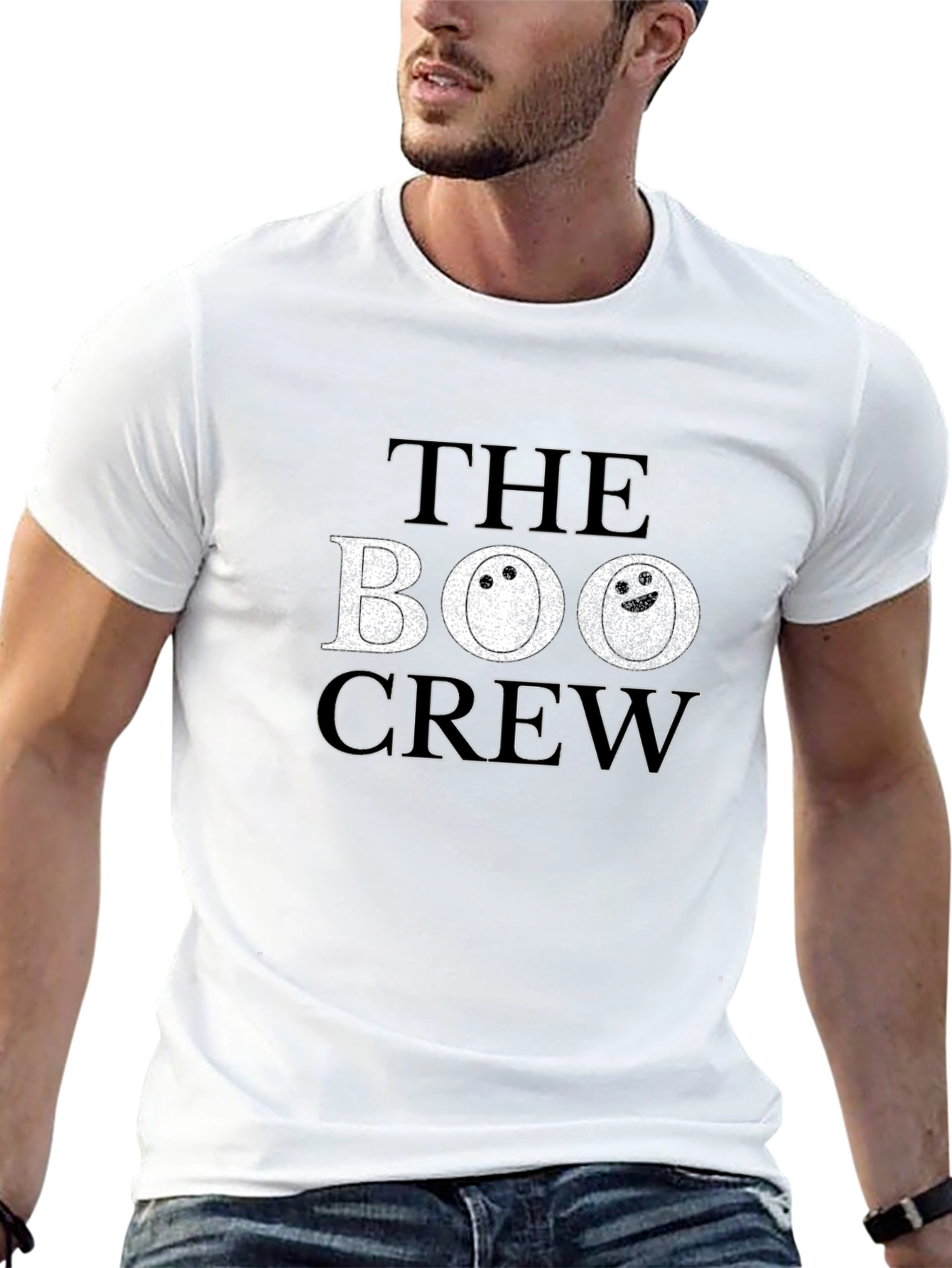 The Boo Crew Black Graphic T-Shirt