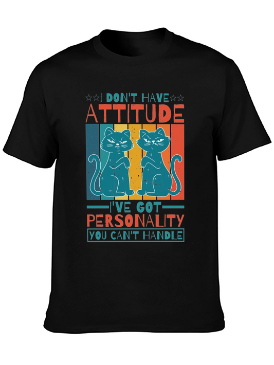 Sarcastic Cat Graphic T-Shirt