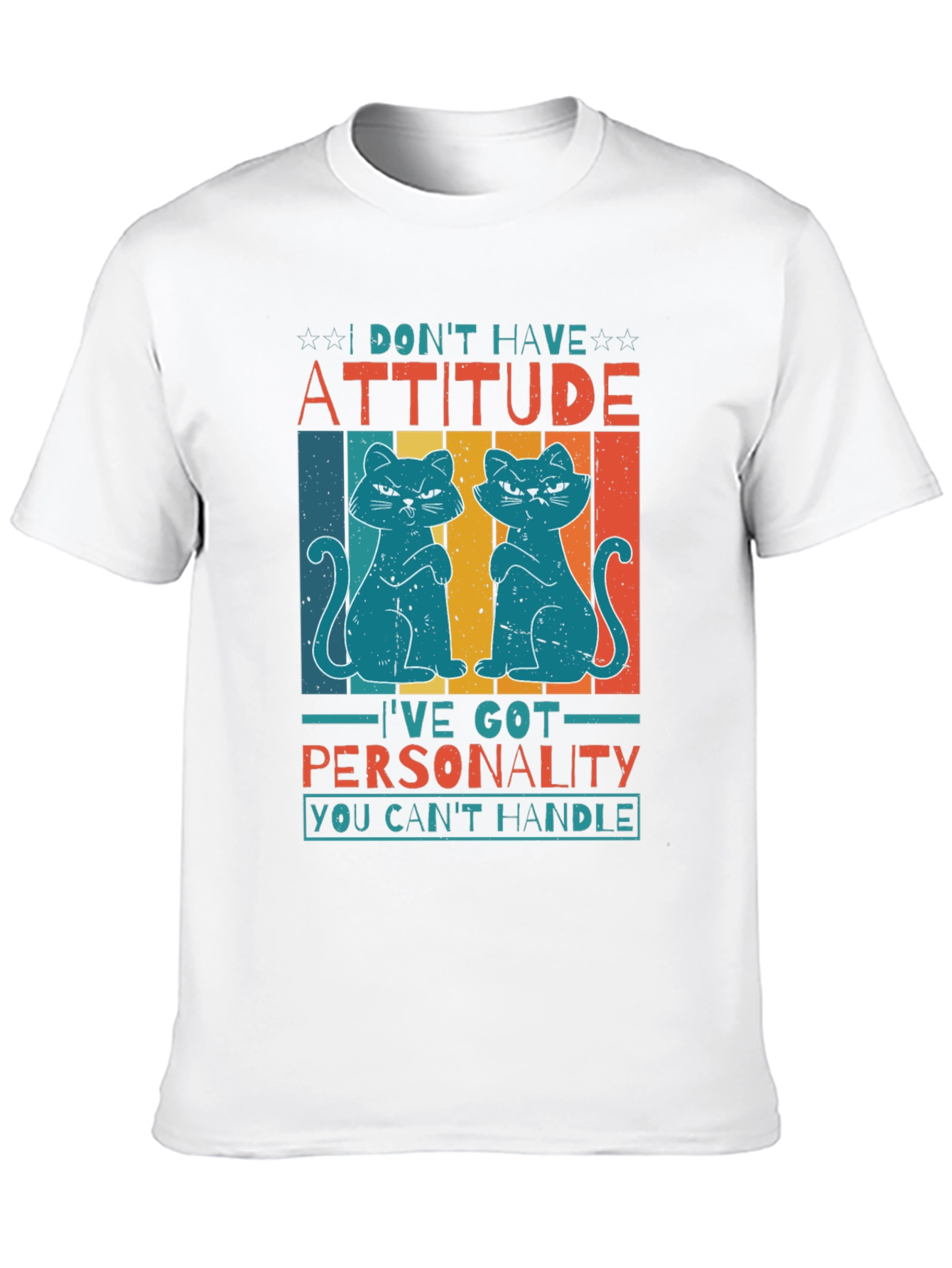 Sarcastic Cat Graphic T-Shirt