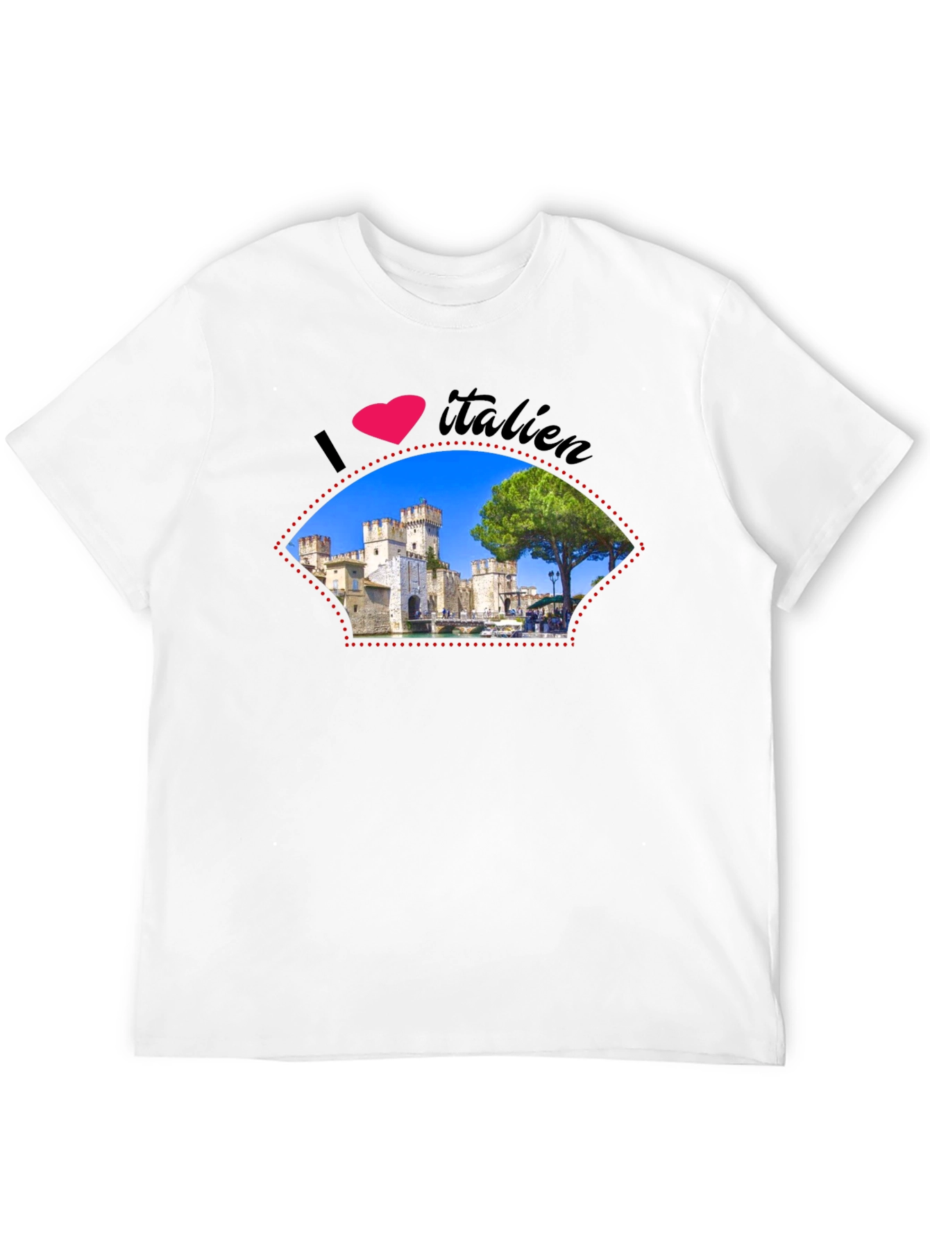I Love Italien Castle Graphic T-Shirt