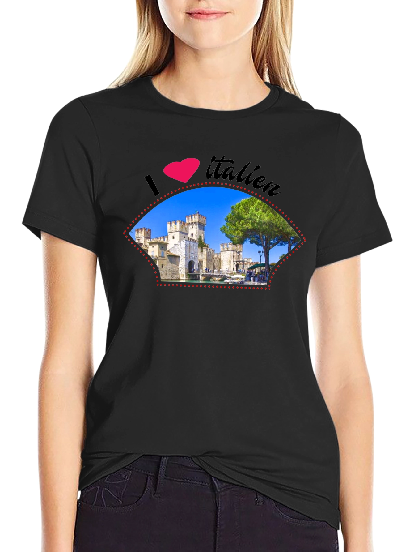 I Love Italien Castle Graphic T-Shirt
