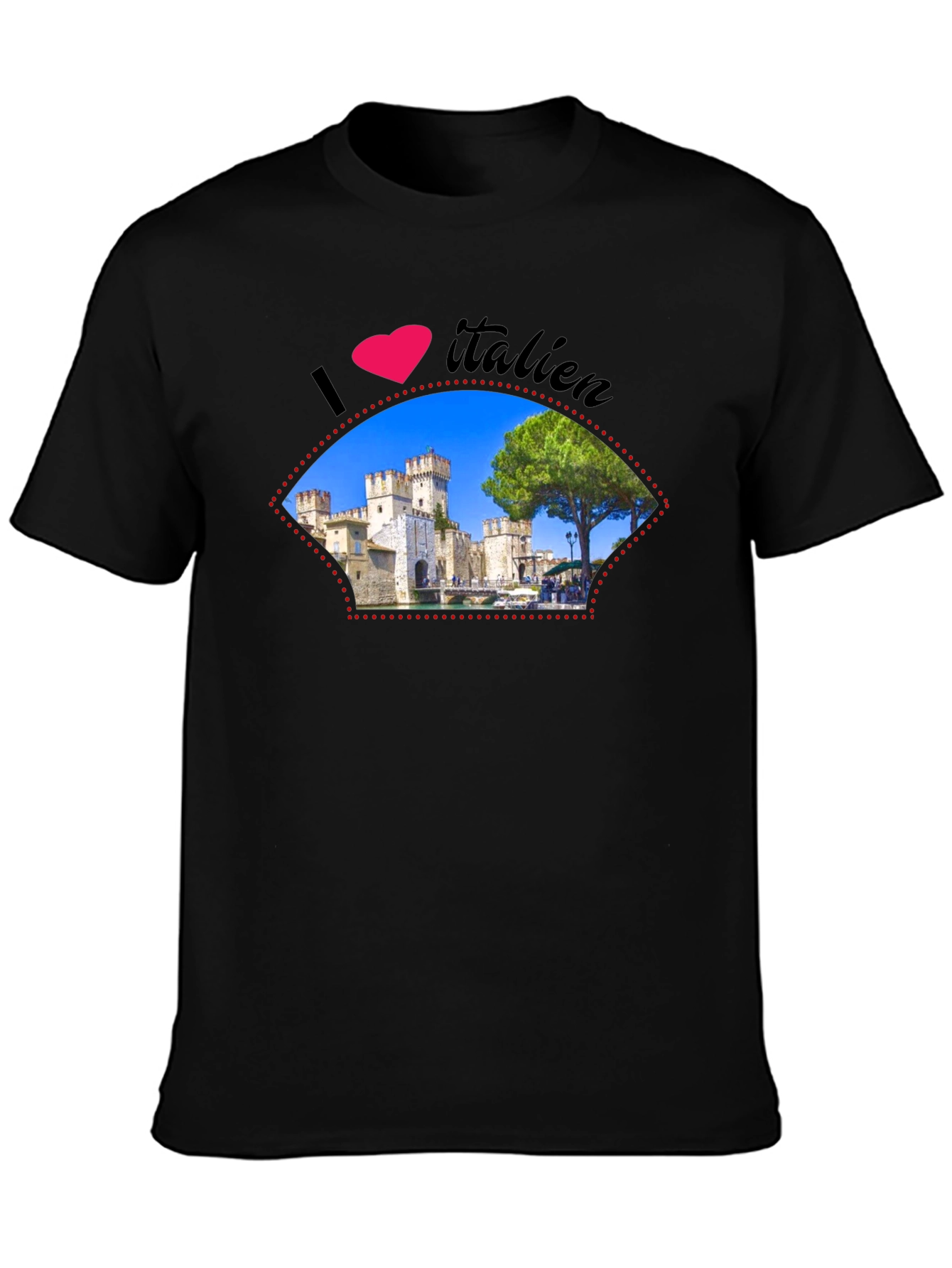 I Love Italien Castle Graphic T-Shirt