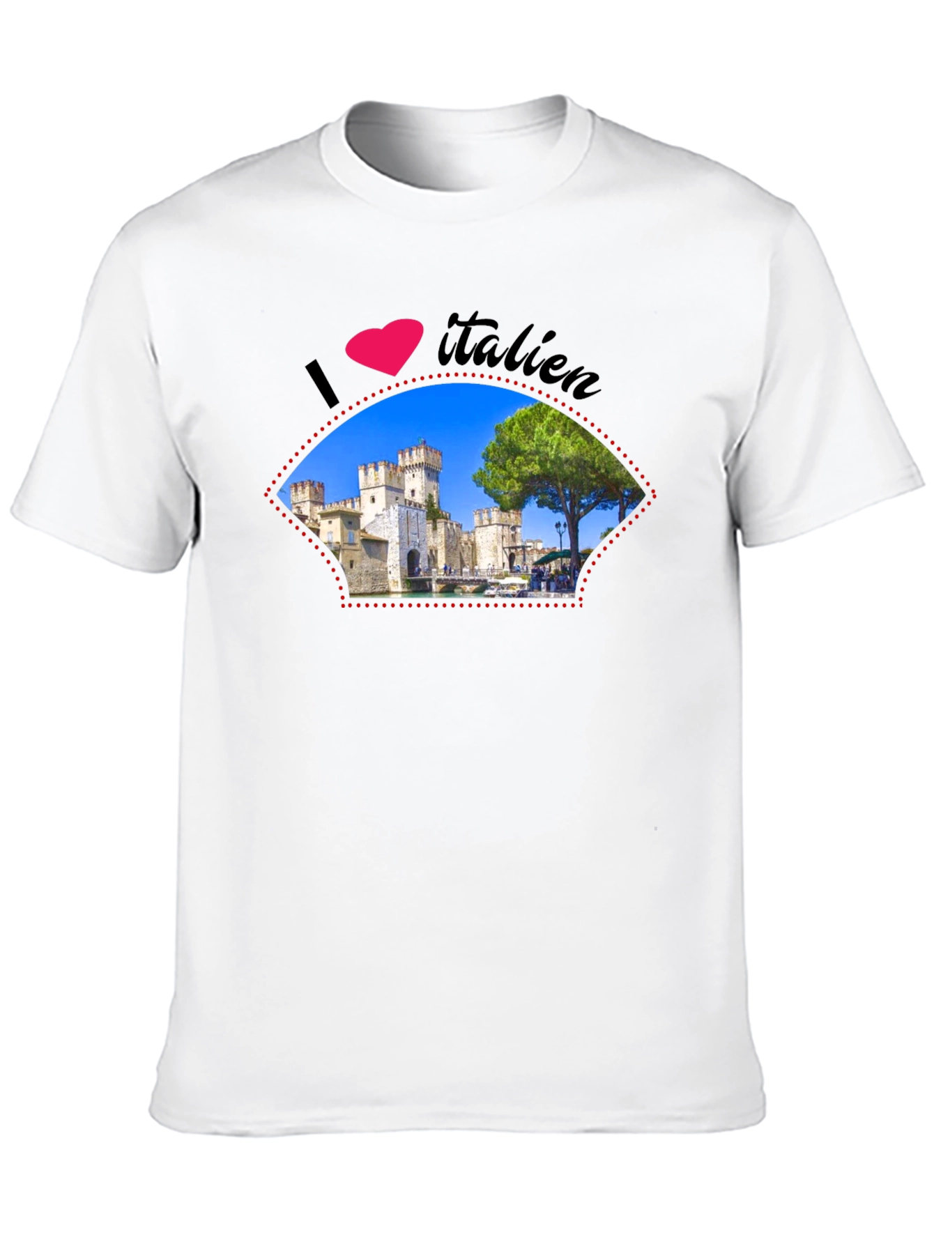 I Love Italien Castle Graphic T-Shirt
