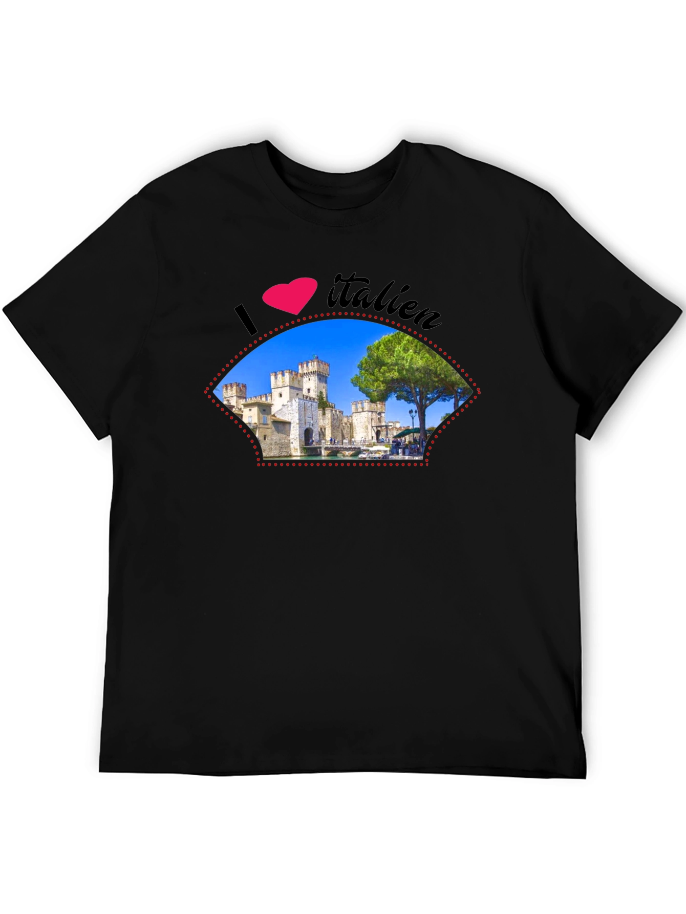 I Love Italien Castle Graphic T-Shirt