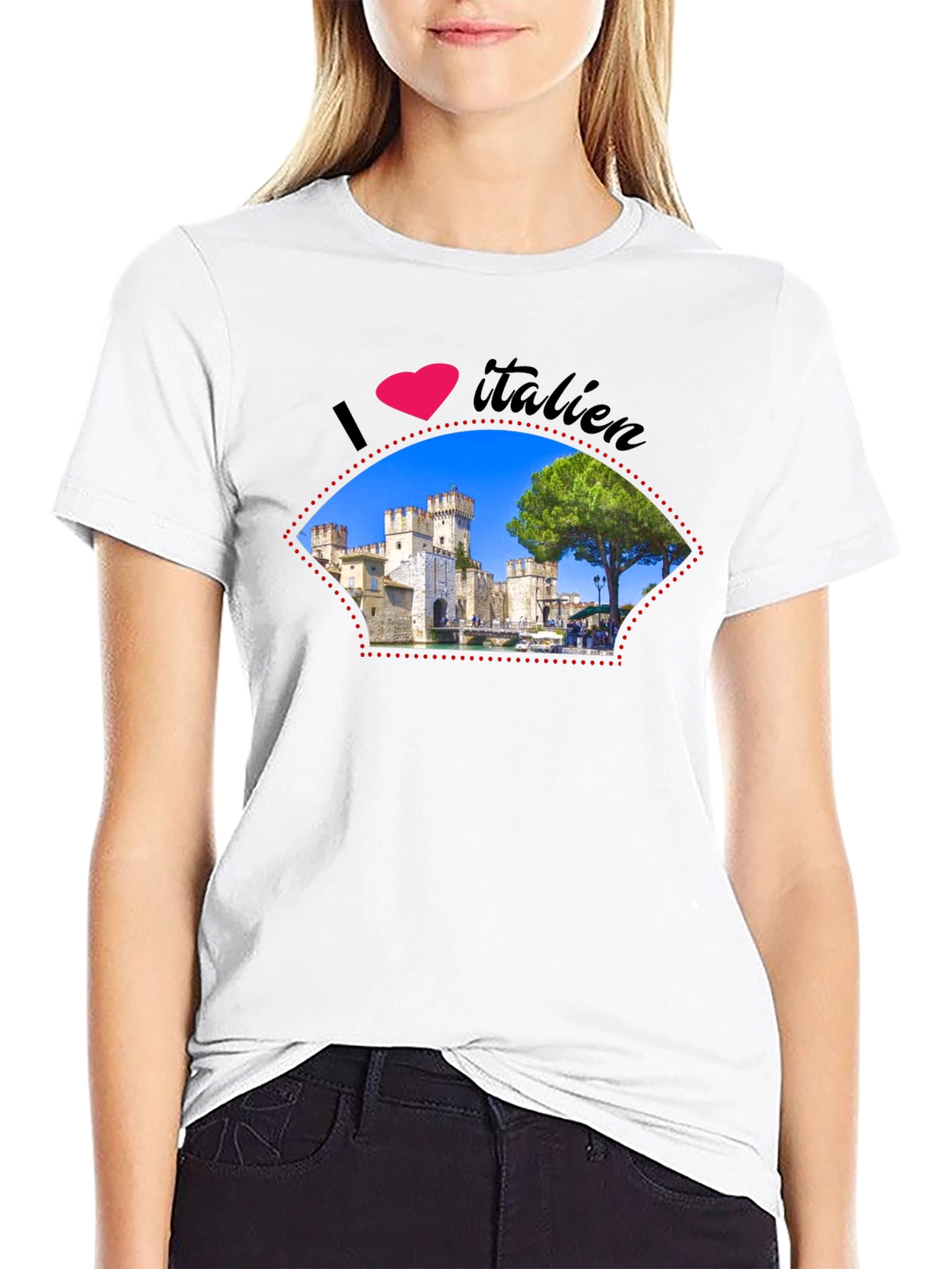 I Love Italien Castle Graphic T-Shirt