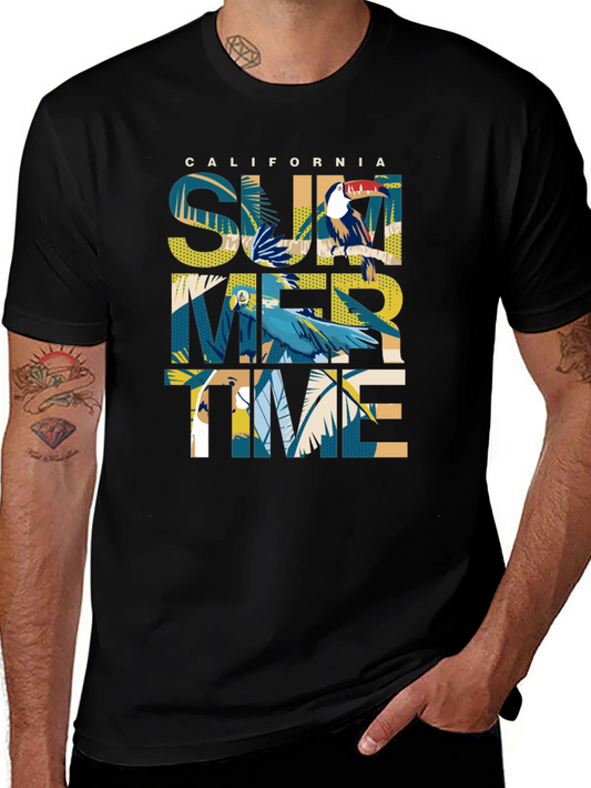 California Summer Time Graphic Print Tee