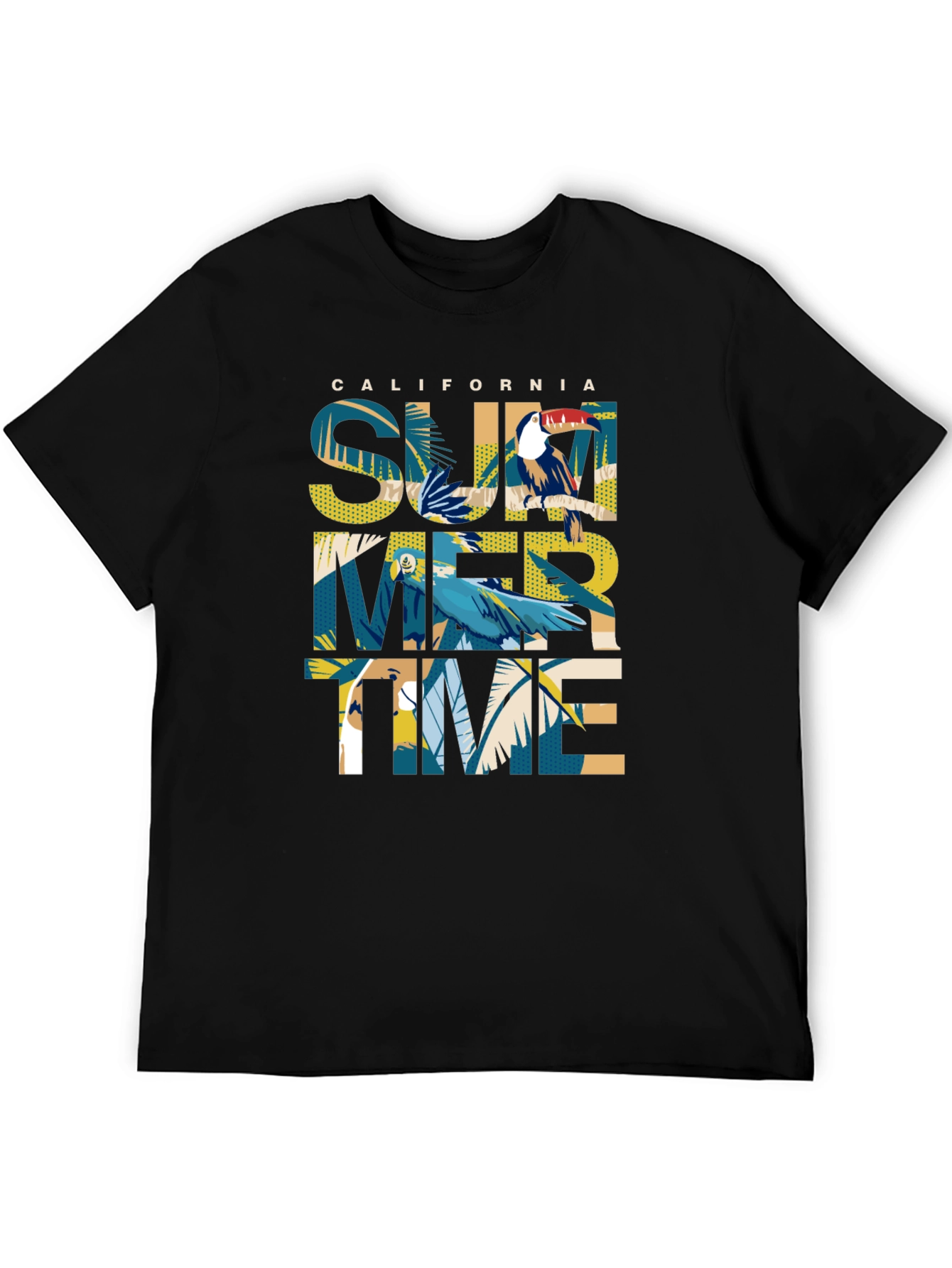 California Summer Time Graphic Print Tee