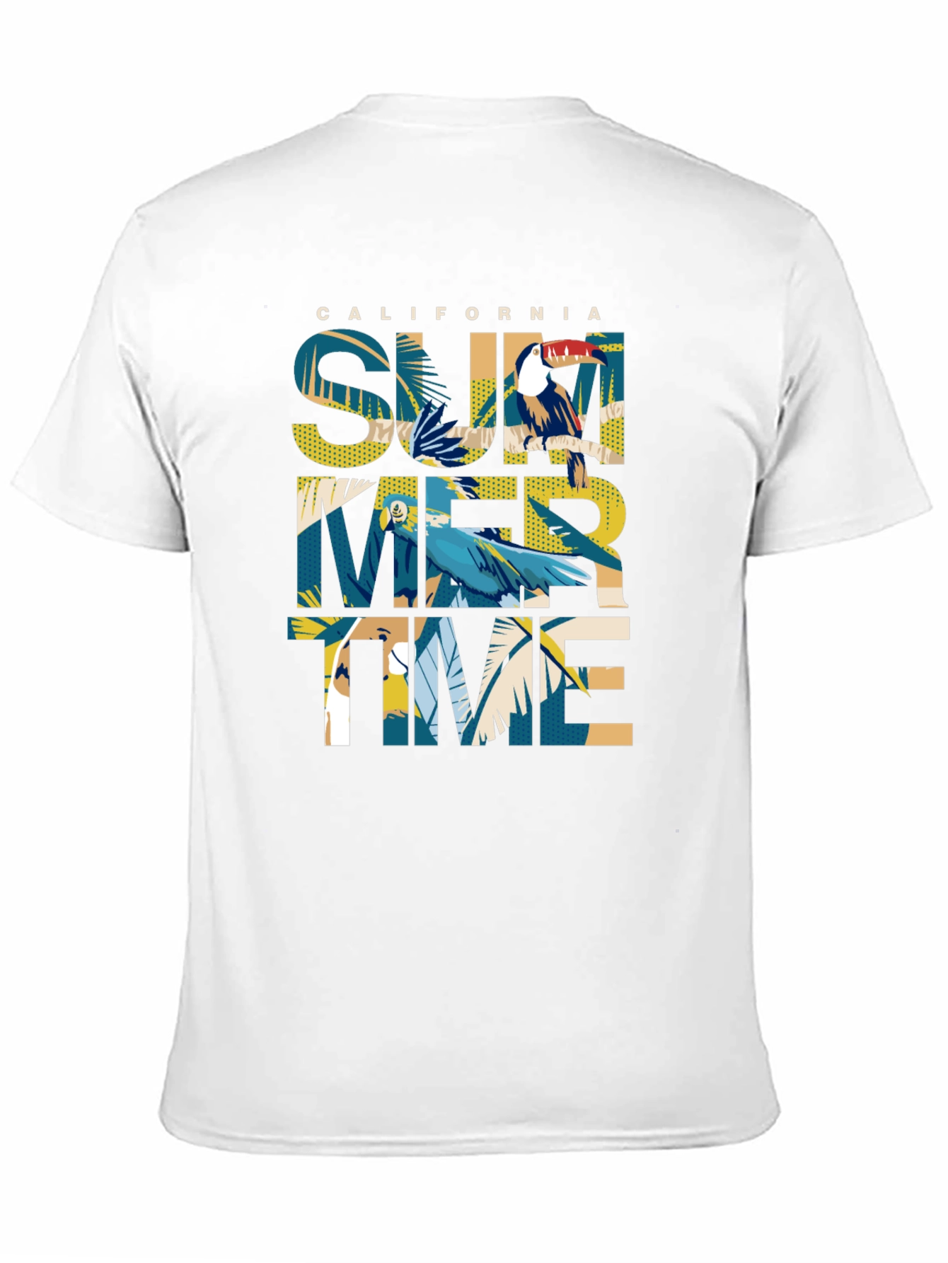 California Summer Time Graphic Print Tee