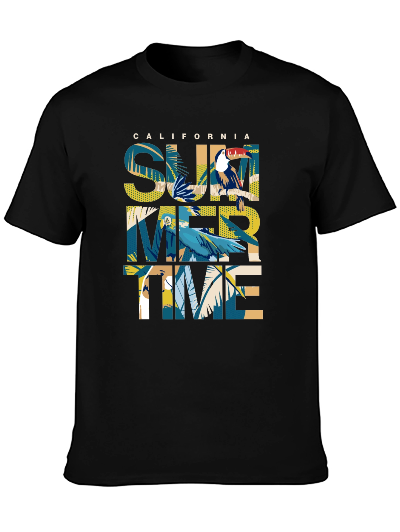 California Summer Time Graphic Print Tee