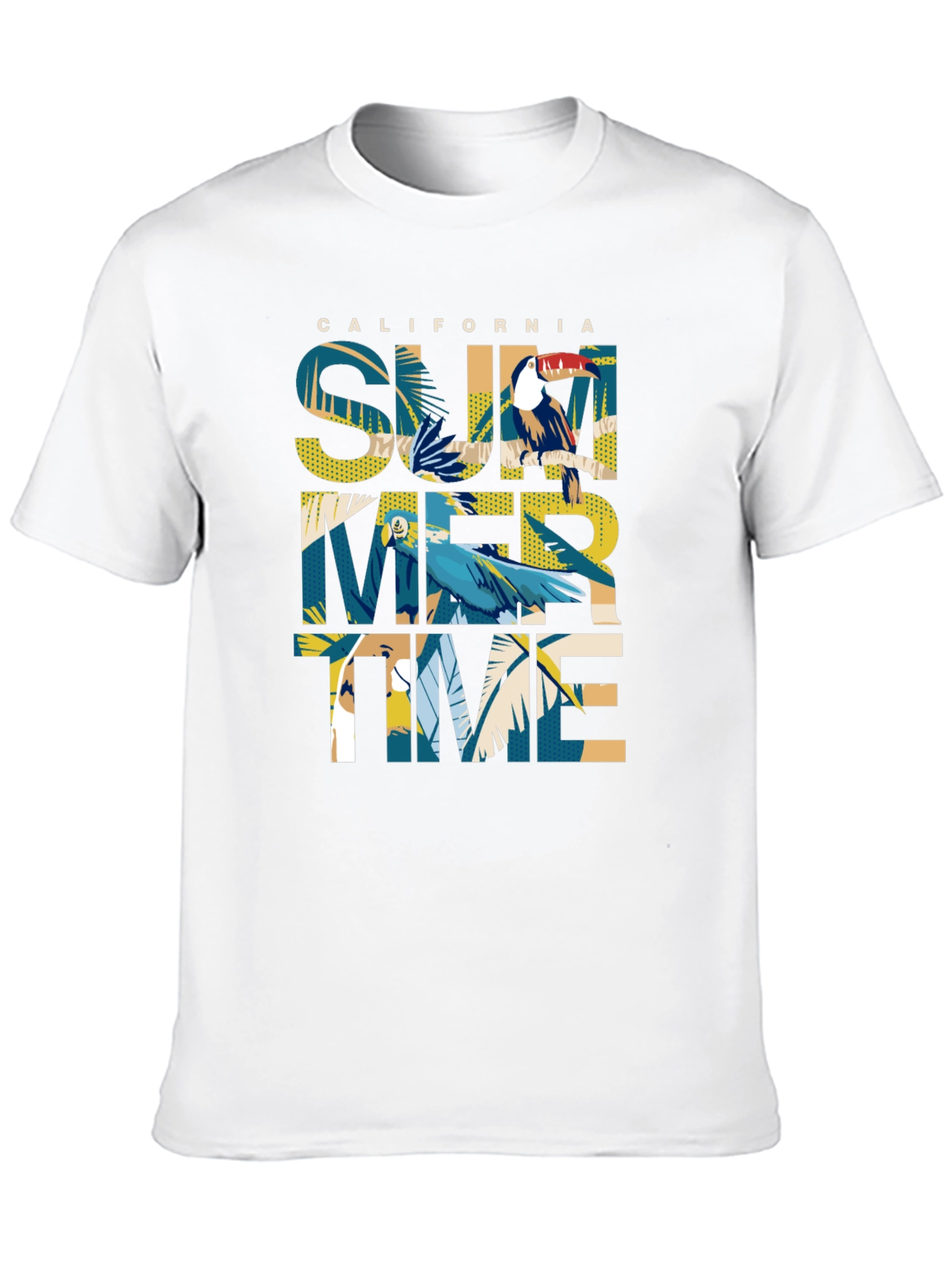 California Summer Time Graphic Print Tee