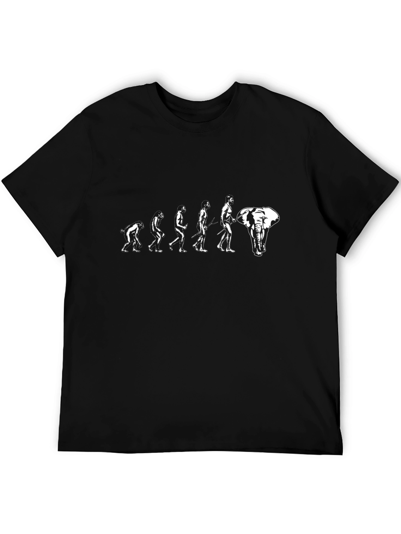 Evolution to Elephant Graphic T-Shirt