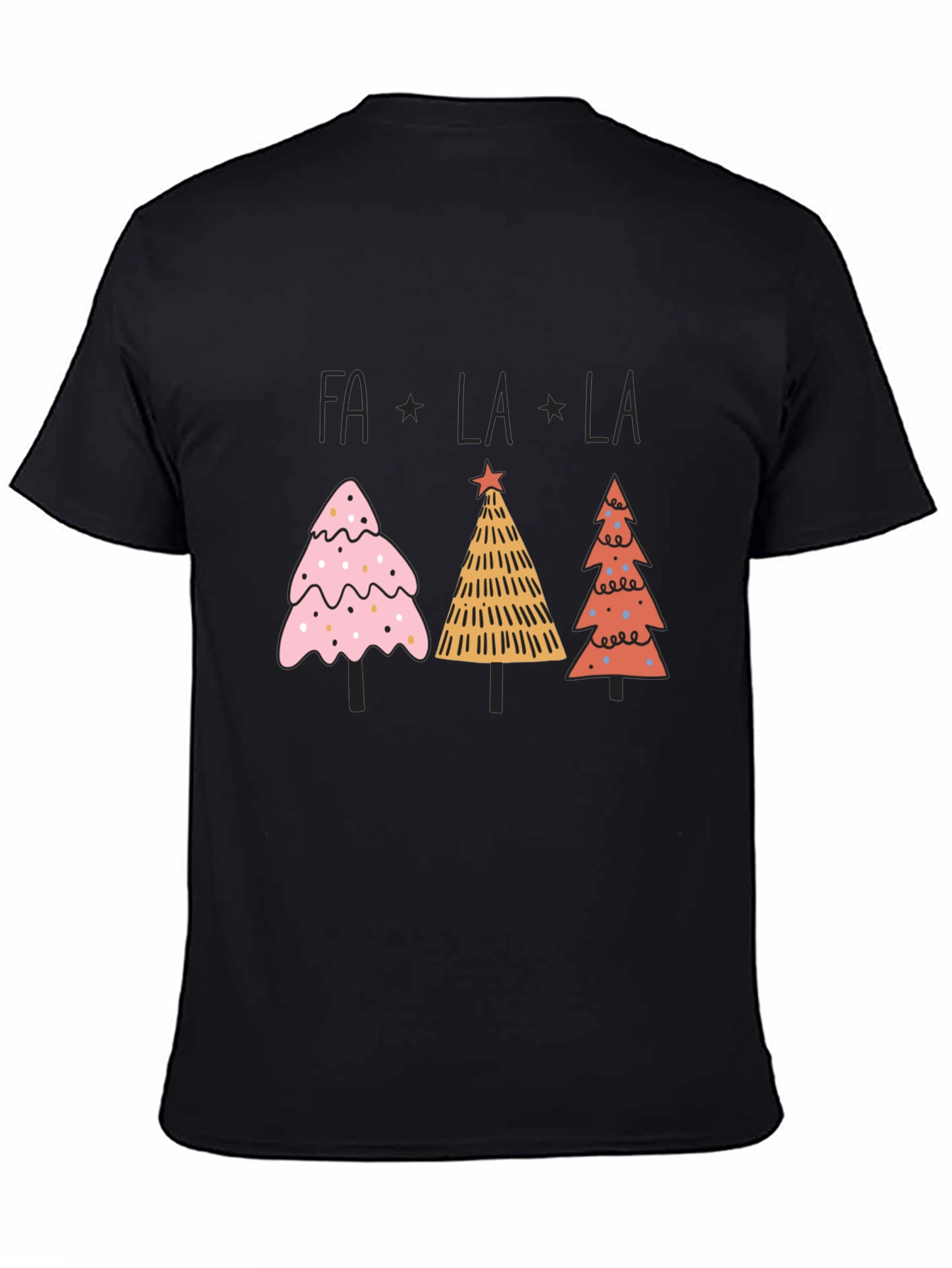 Festive Fa La La Christmas Tree Graphic Tee