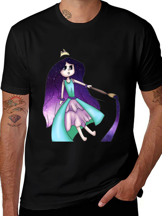 Galaxy Girl Painting T-Shirt - Cool Graphic Tee