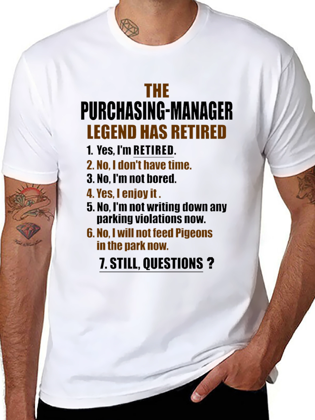 The Purchasing Manager Legend Has Retired Graphic T-Shirt