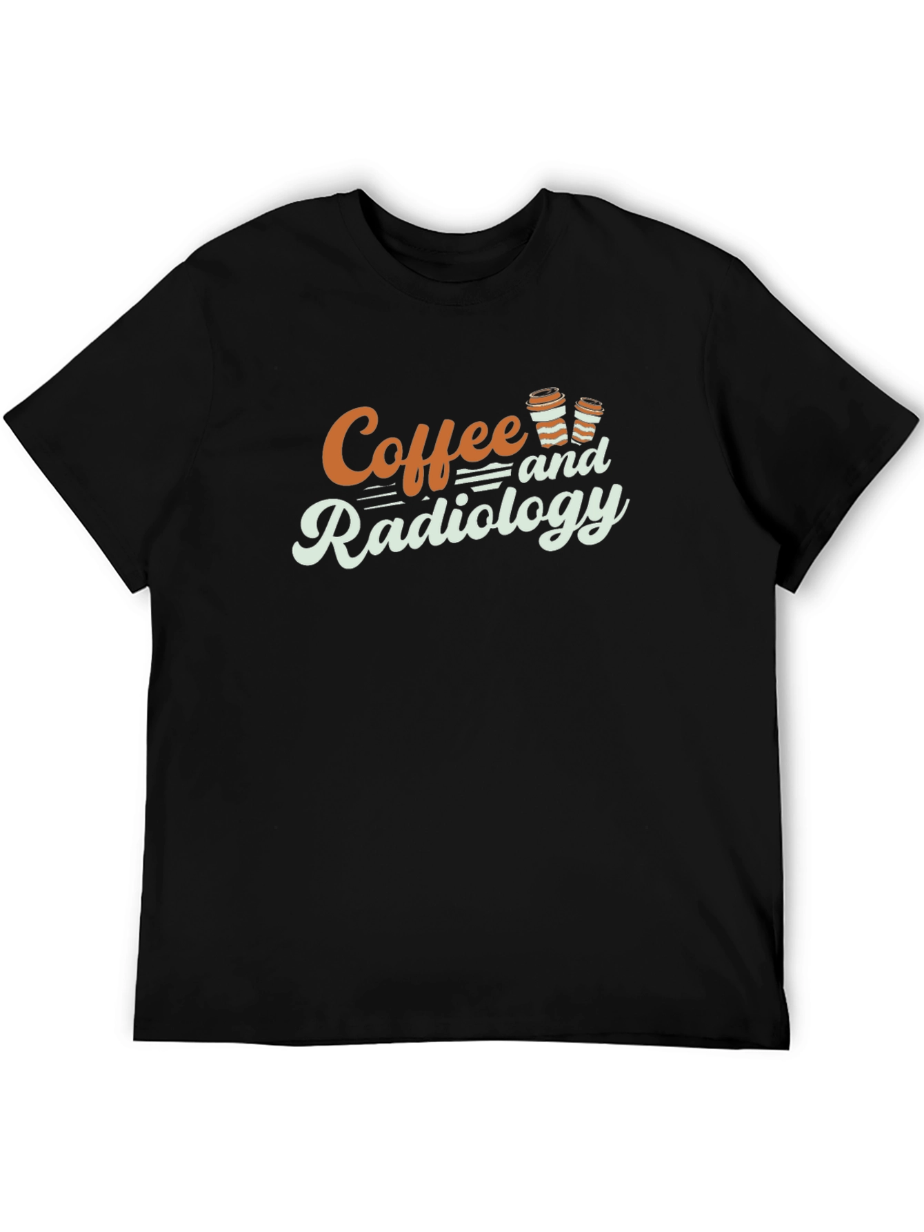 Coffee and Radiology Black Graphic Tee