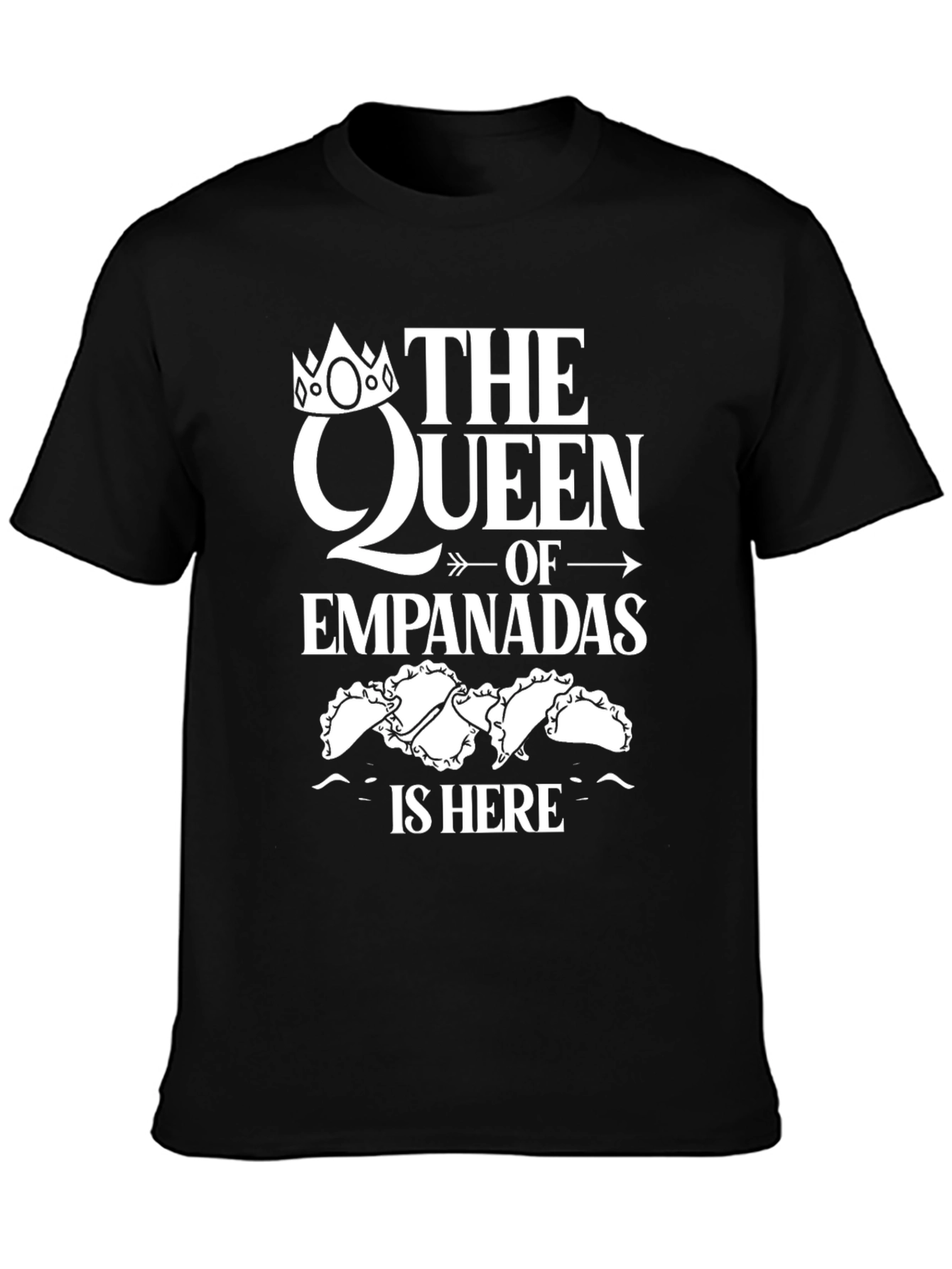 Queen of Empanadas Black T-Shirt