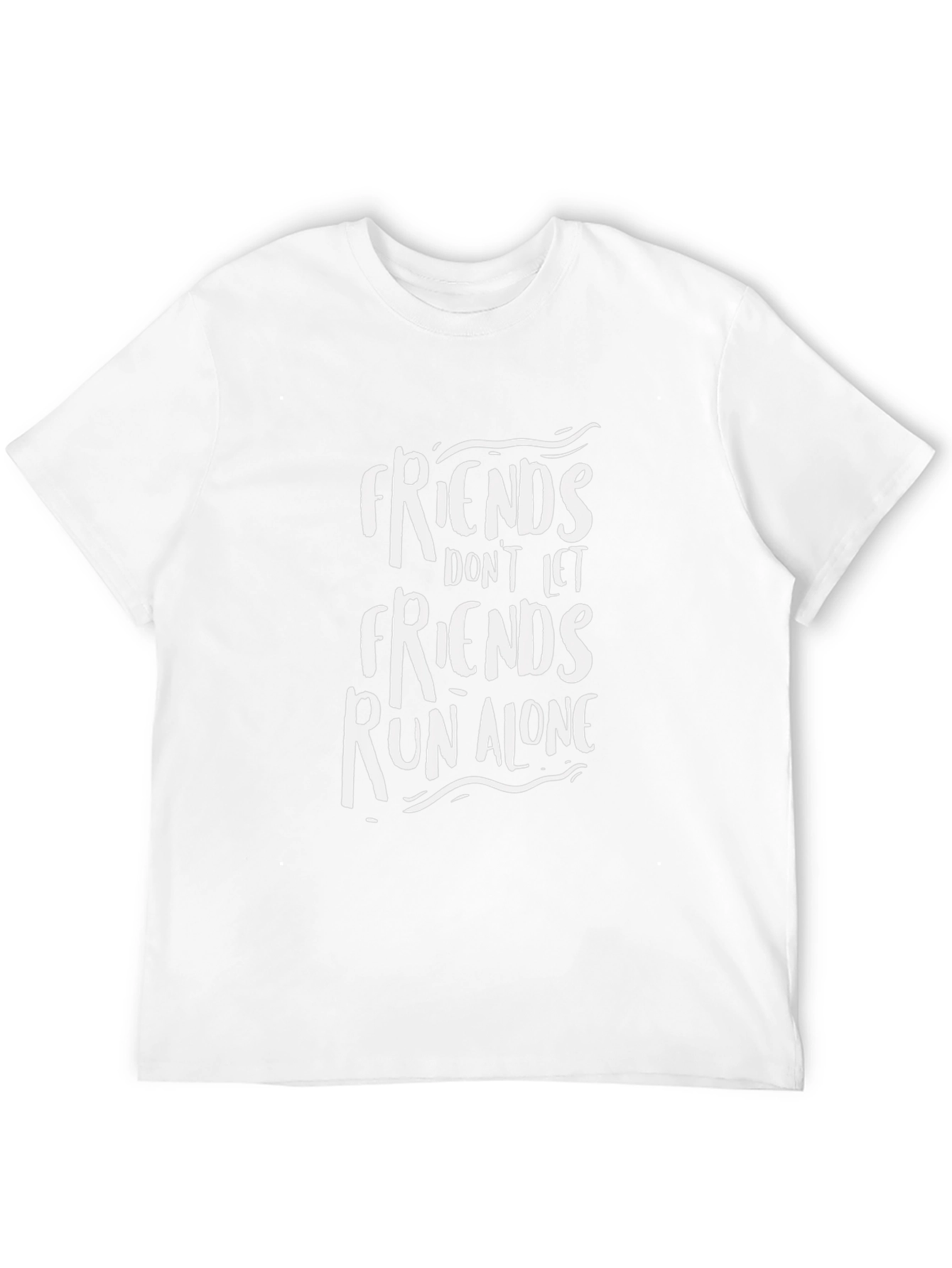 Friends Run Alone Graphic Tee - Black