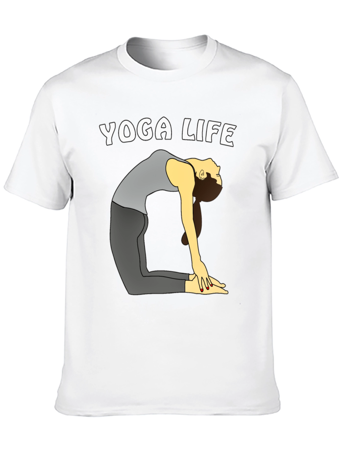 Yoga Life T-Shirt - Black Graphic Tee