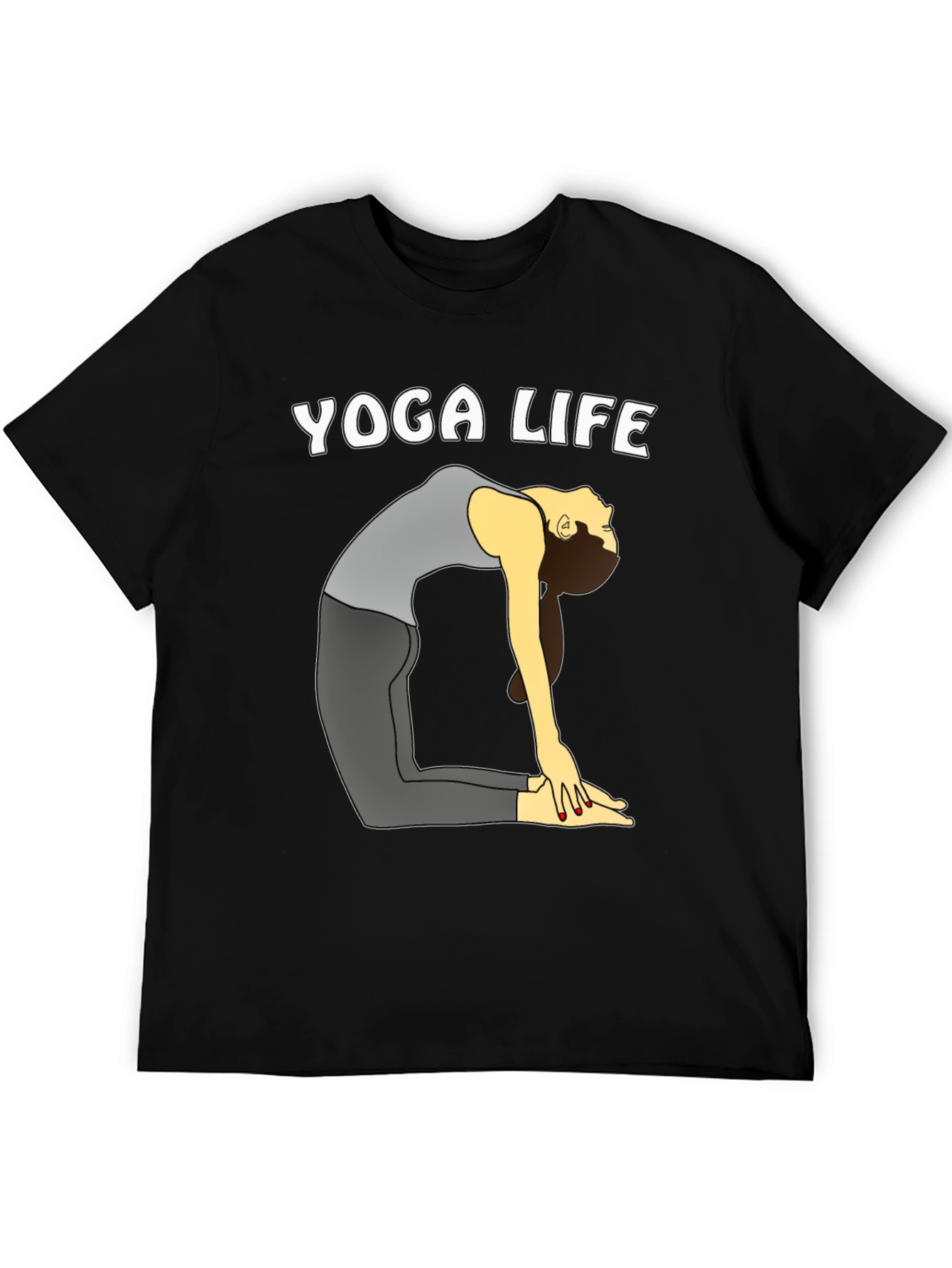 Yoga Life T-Shirt - Black Graphic Tee
