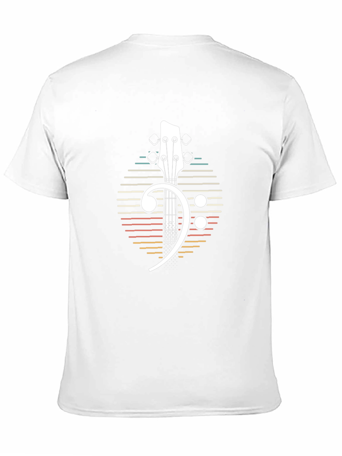 Bass Guitar Clef Graphic Tee - Musicians Black T-Shirt