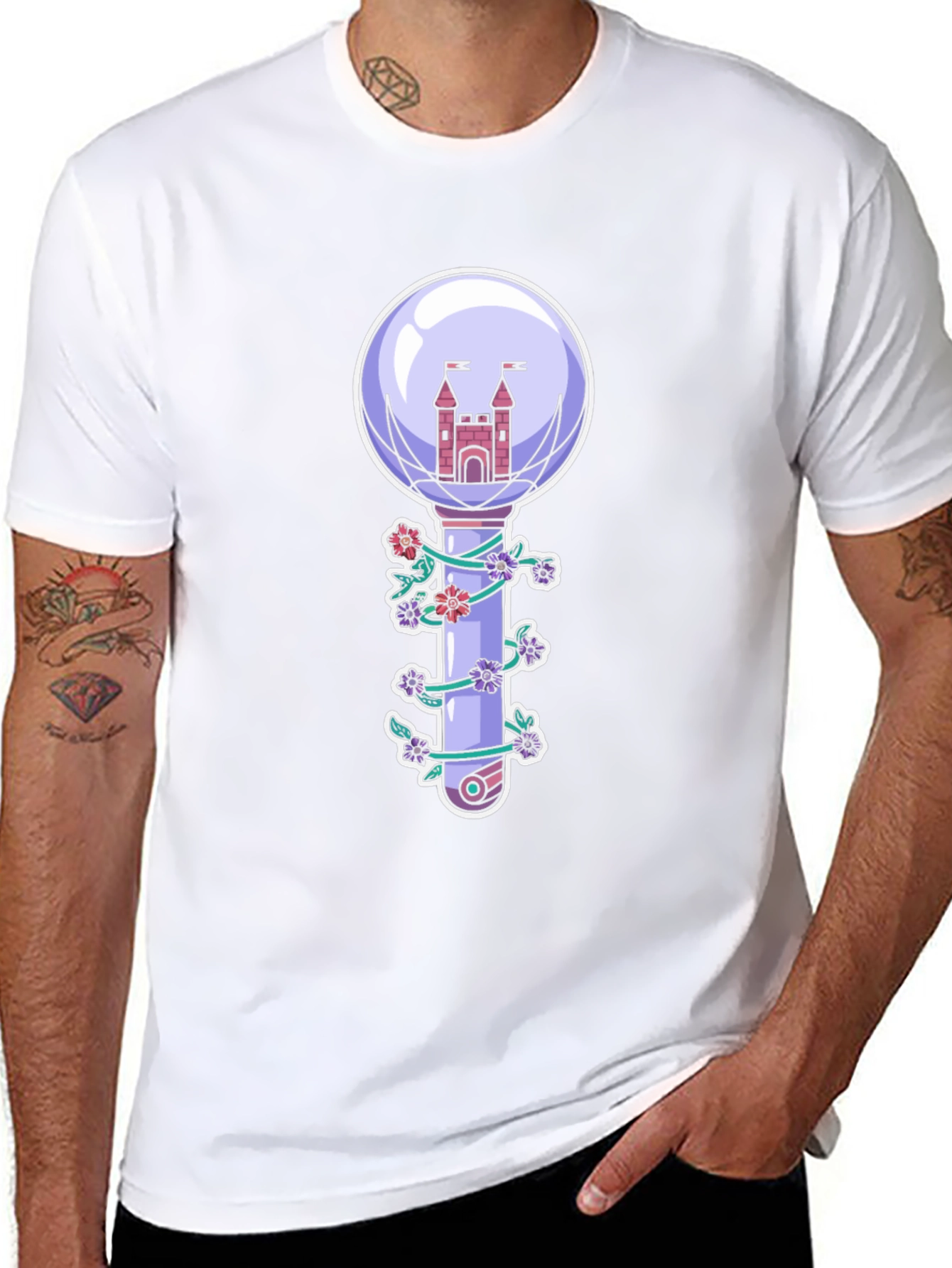 Castle Lightstick Graphic Tee - Black