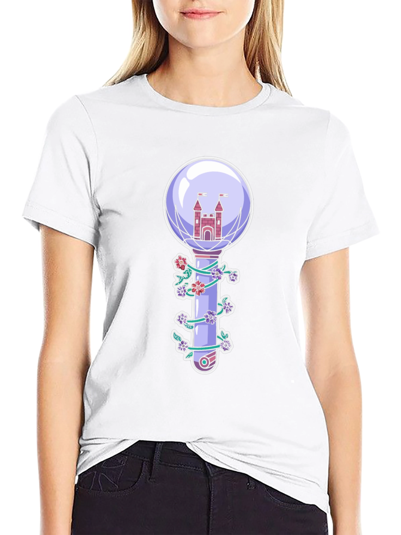 Castle Lightstick Graphic Tee - Black