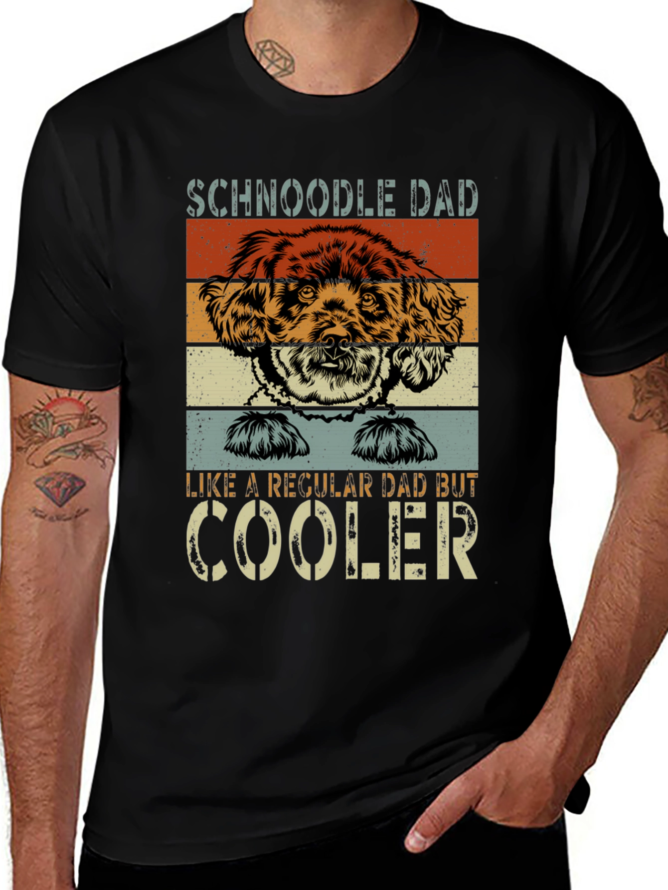 Schnoodle Dad T-Shirt - Cool Fathers Day Gift