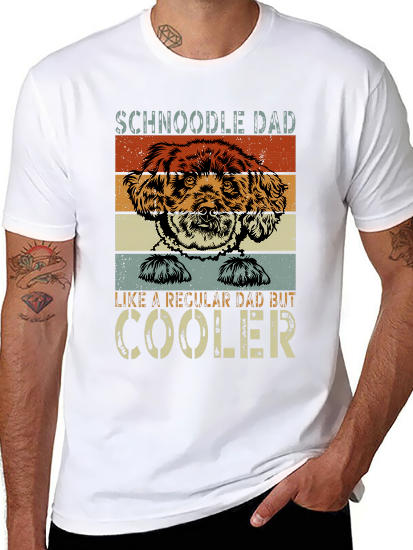 Schnoodle Dad T-Shirt - Cool Fathers Day Gift