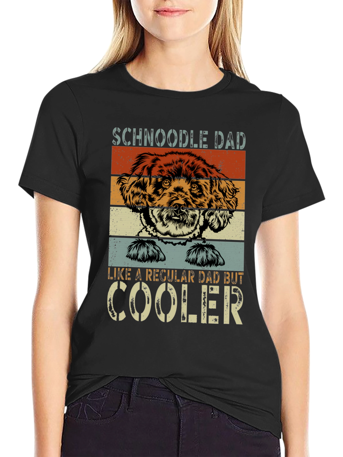 Schnoodle Dad T-Shirt - Cool Fathers Day Gift