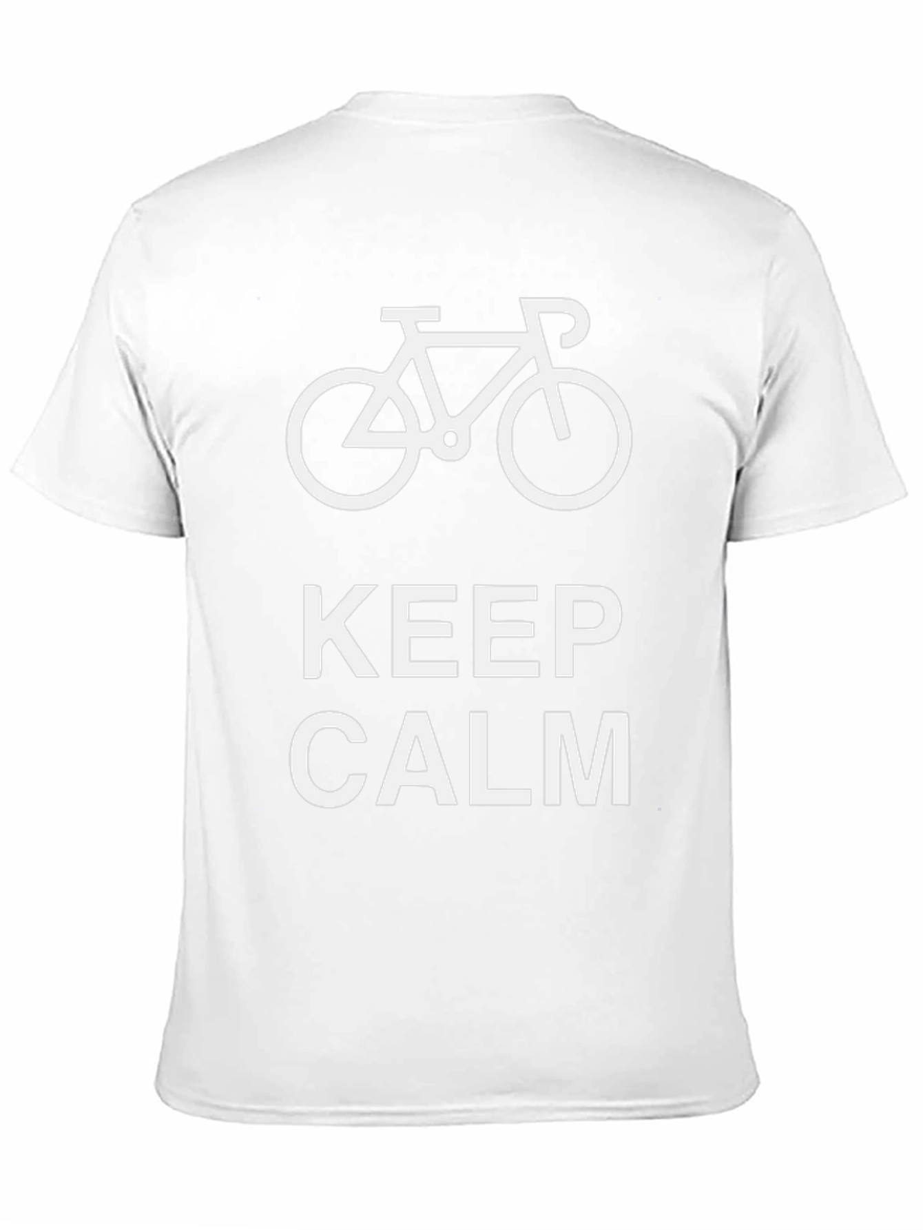 Keep Calm Bike Graphic T-Shirt - Black