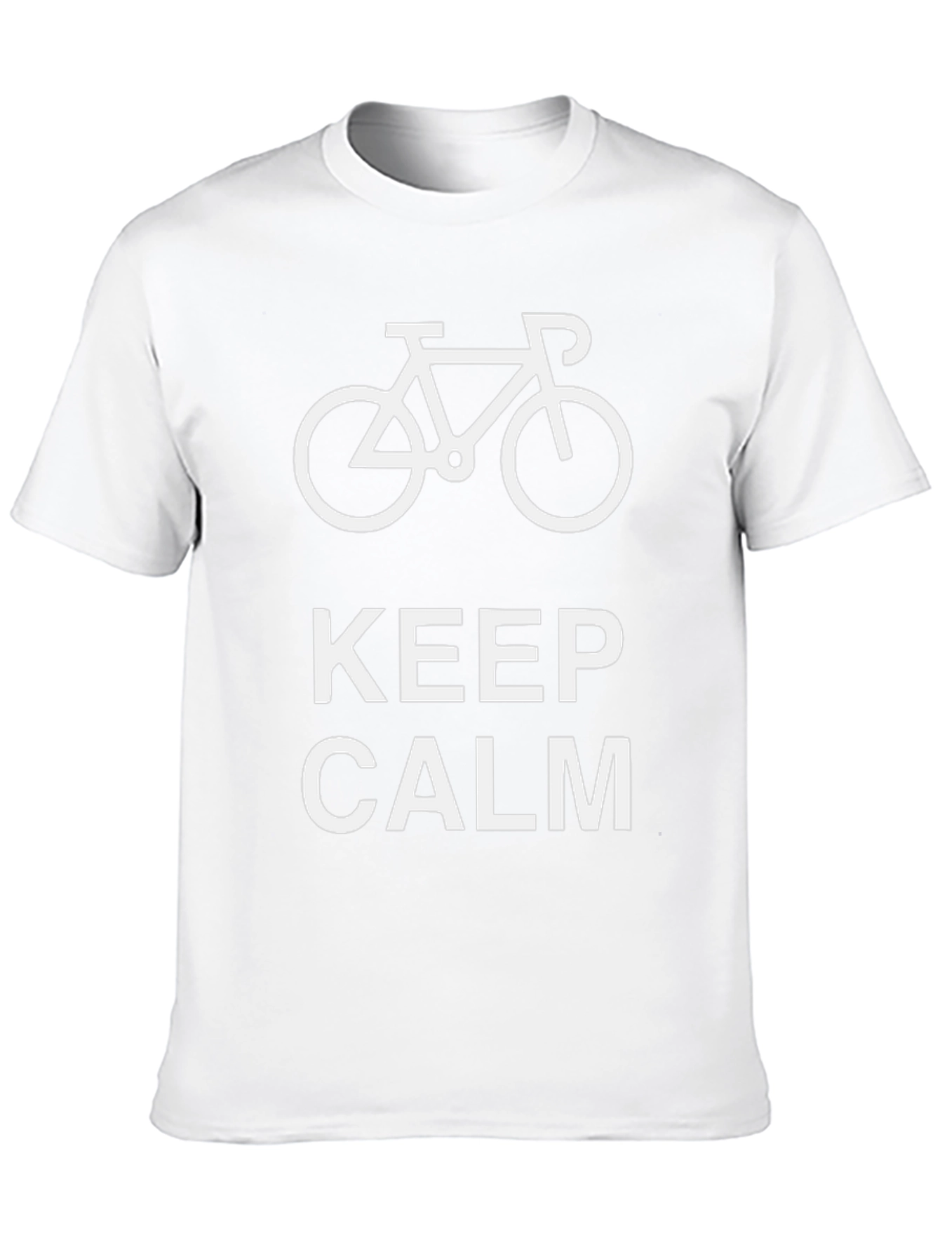 Keep Calm Bike Graphic T-Shirt - Black