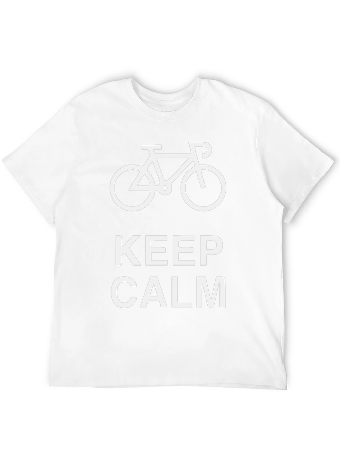 Keep Calm Bike Graphic T-Shirt - Black