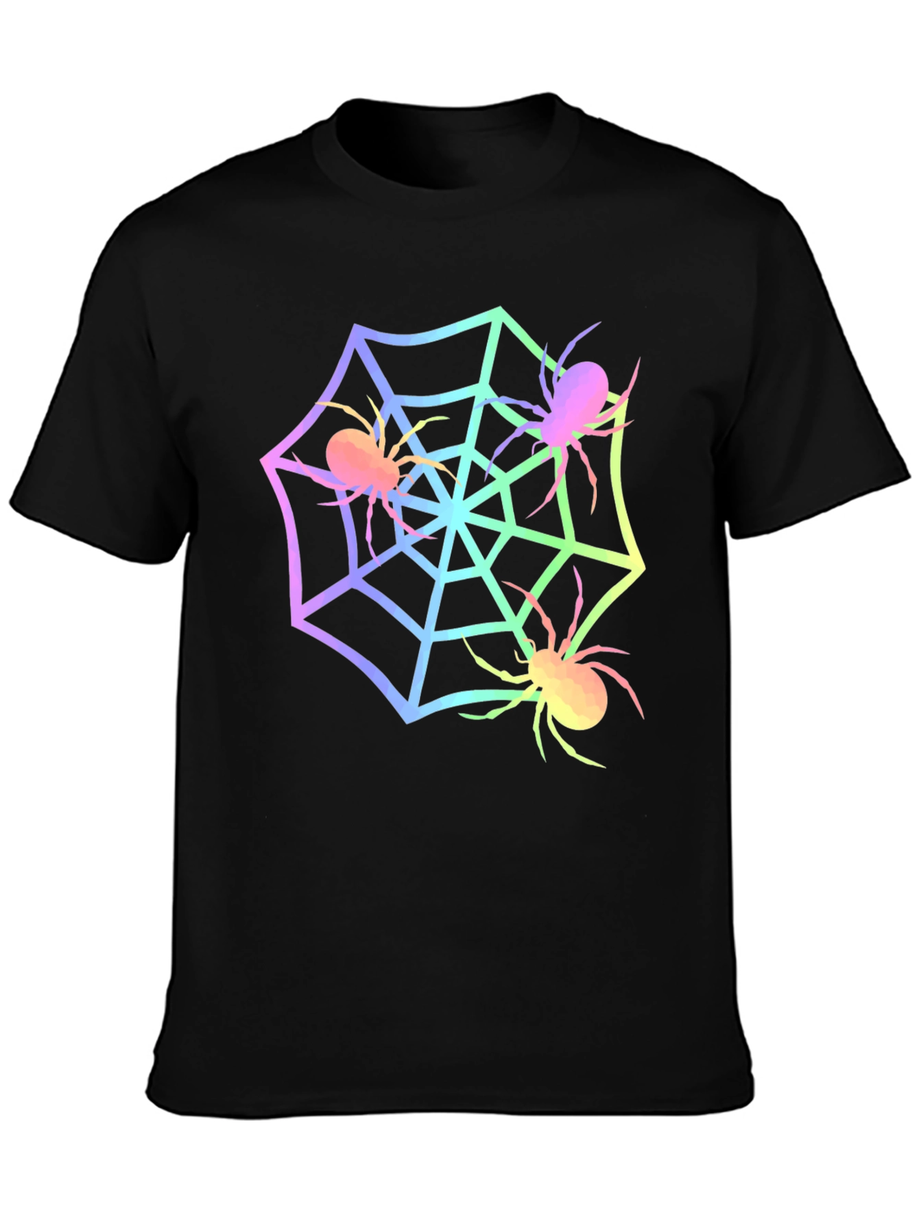 Spider Web Graphic Tee - Halloween Shirt