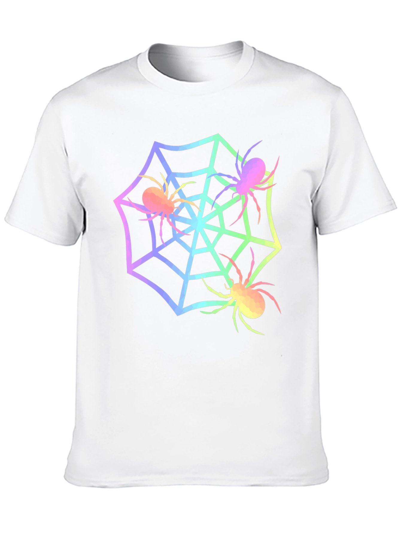 Spider Web Graphic Tee - Halloween Shirt