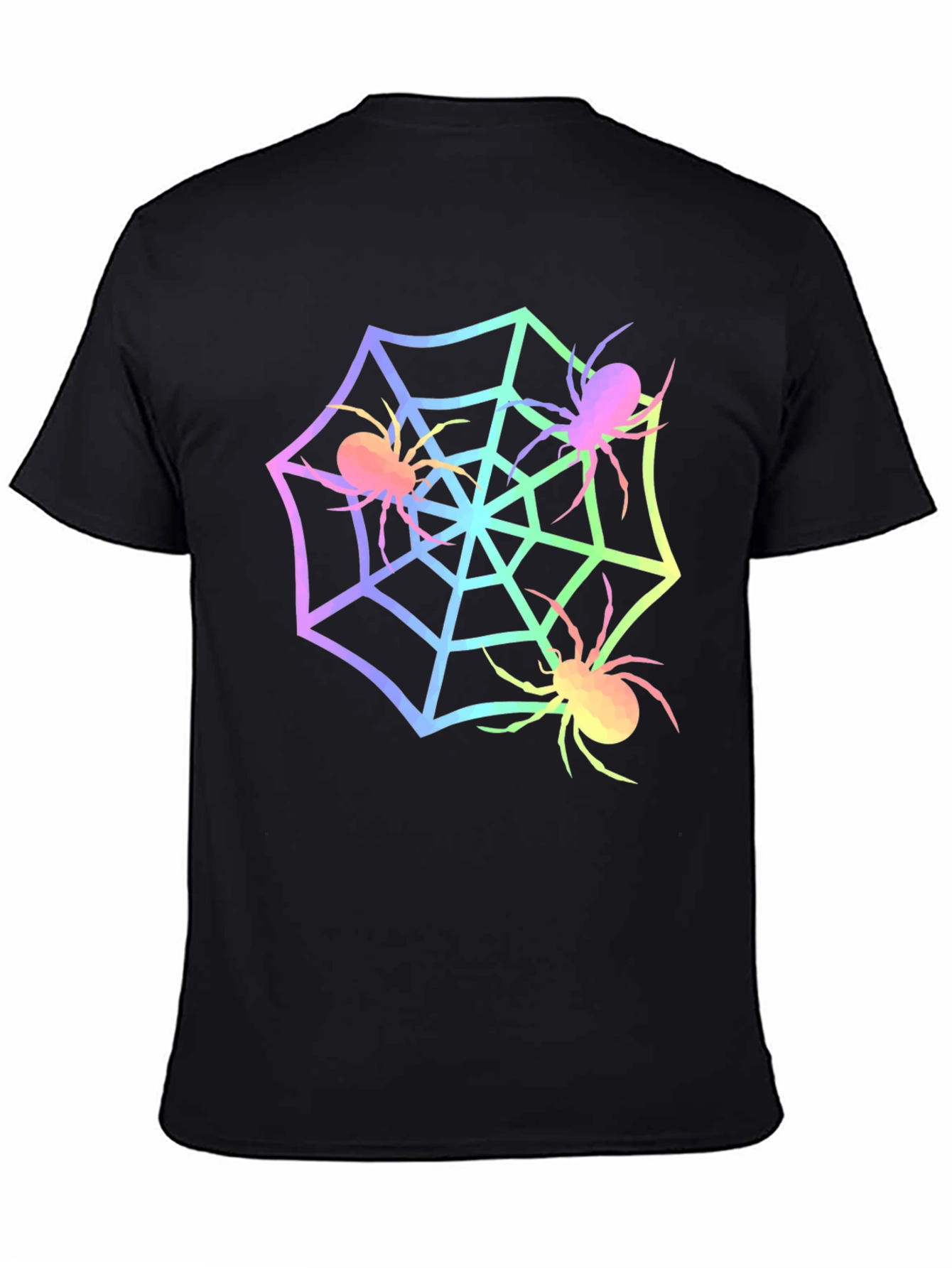 Spider Web Graphic Tee - Halloween Shirt