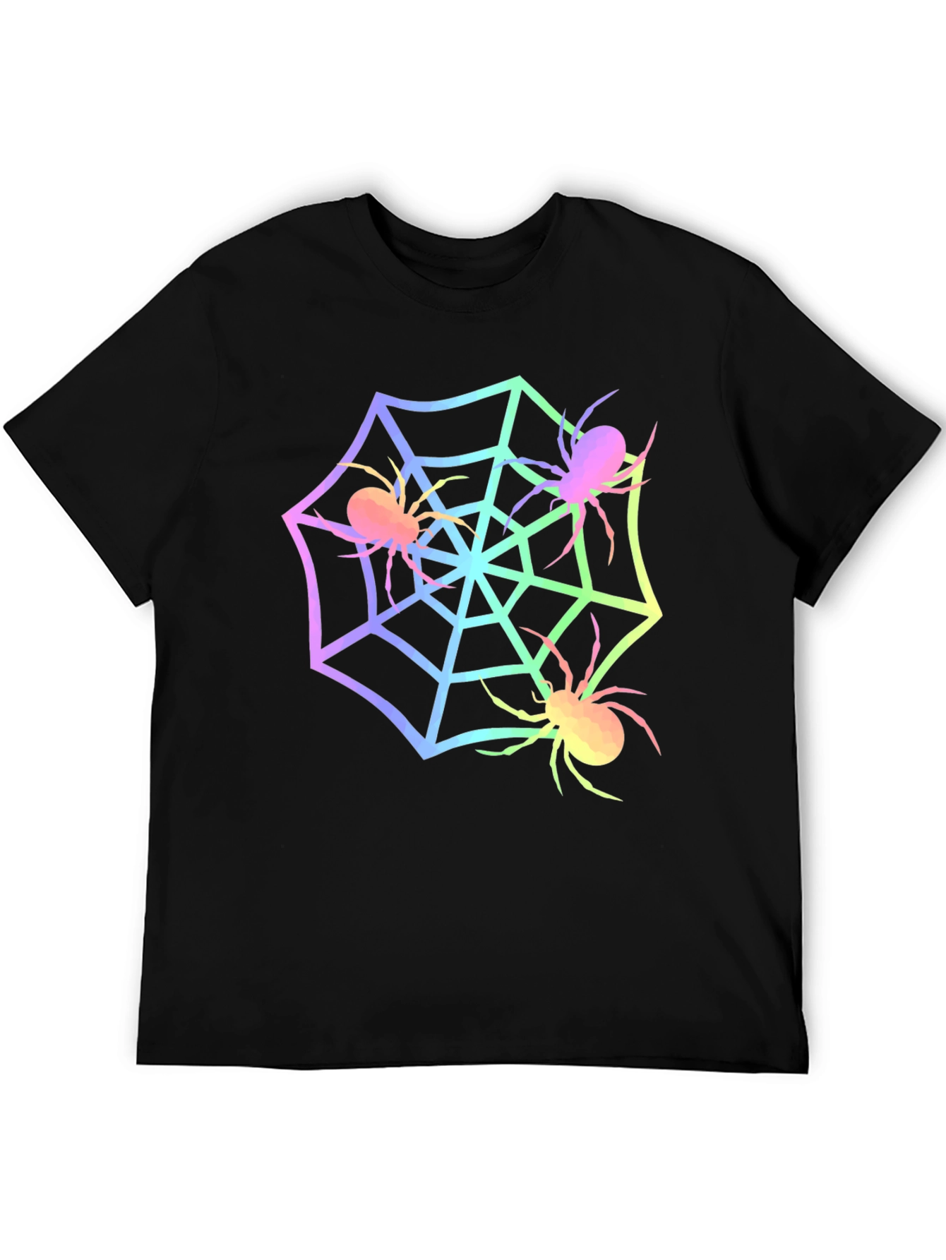 Spider Web Graphic Tee - Halloween Shirt