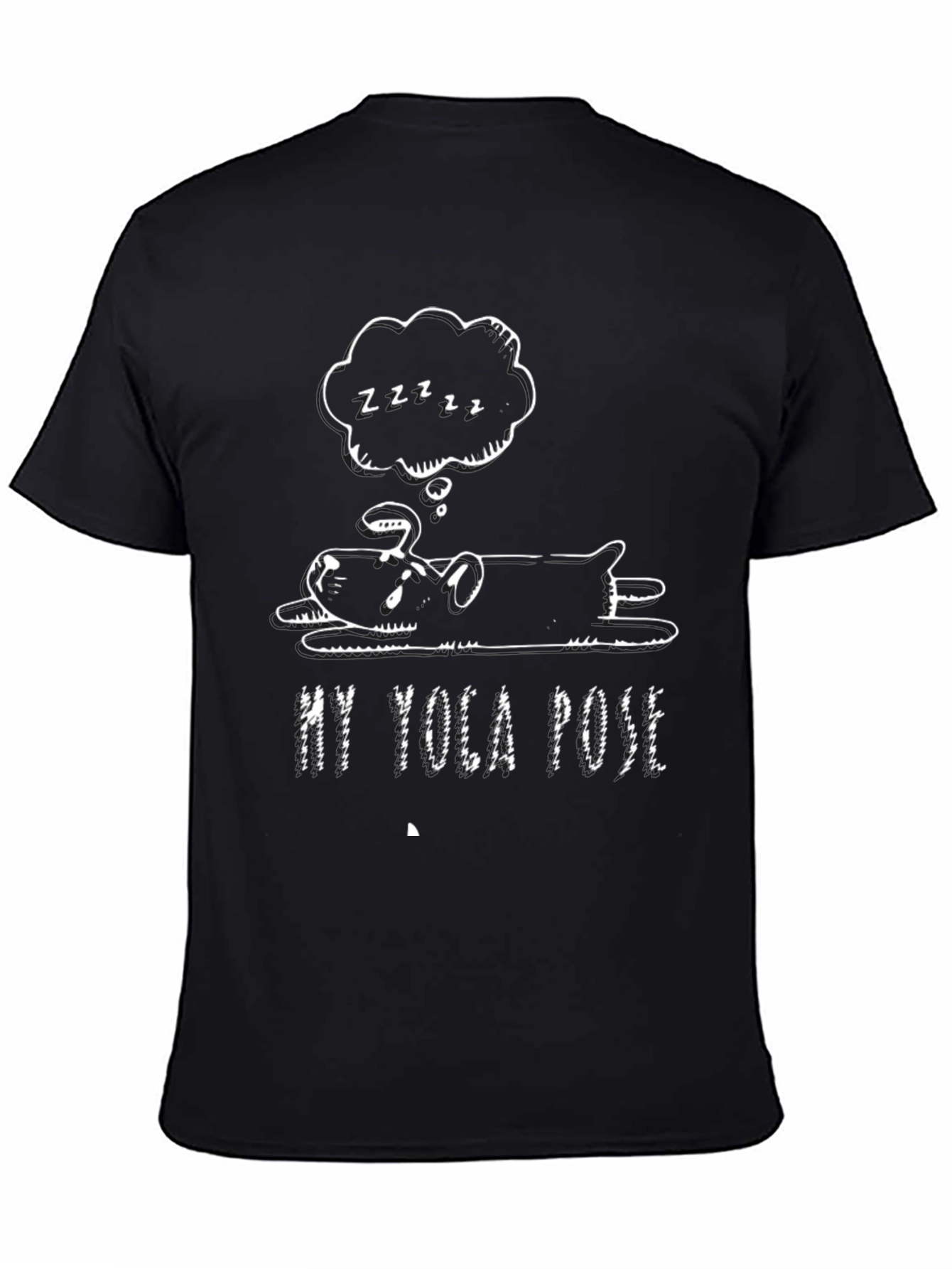 My Yoga Pose Black Graphic T-Shirt