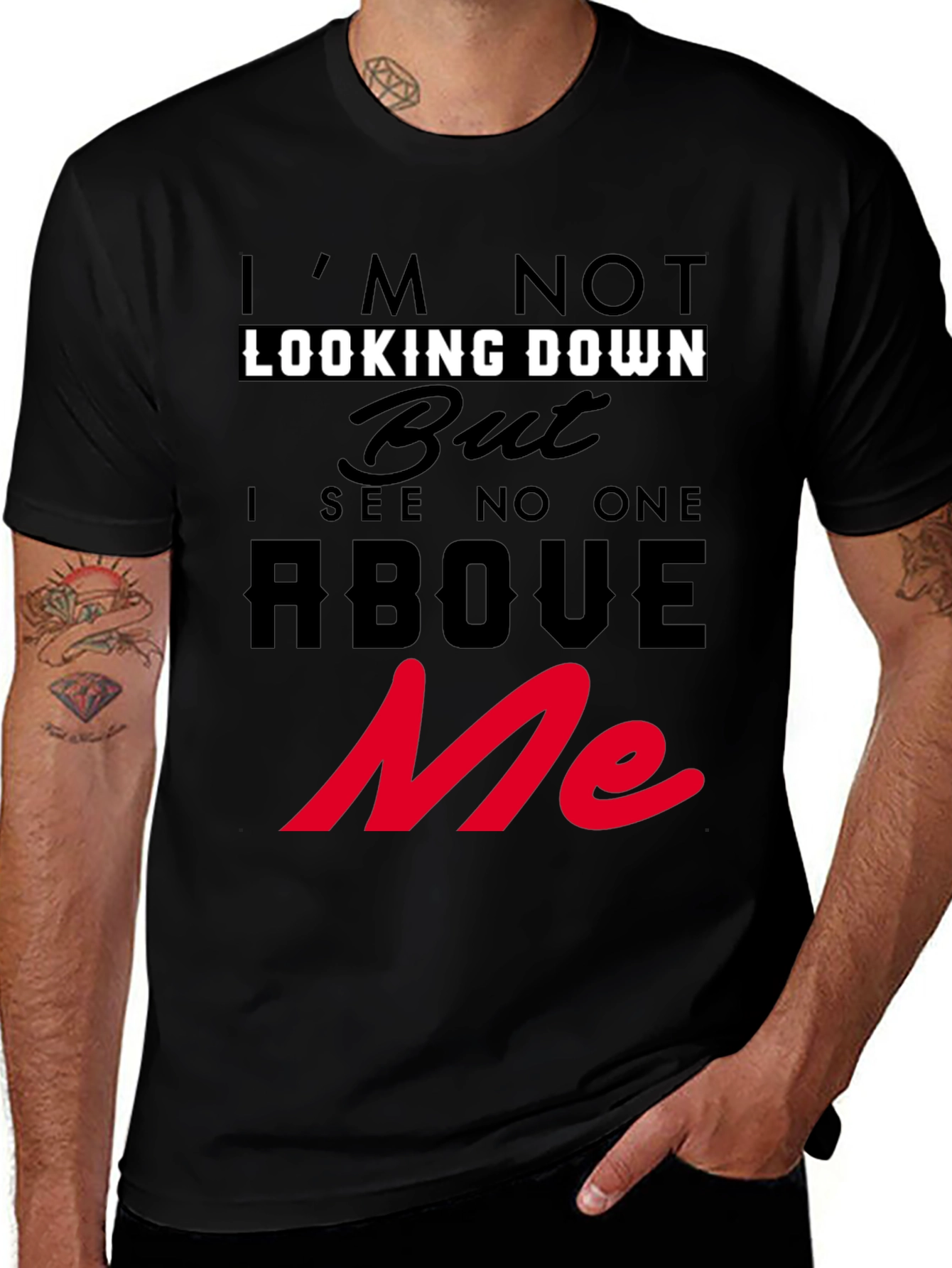 Im Not Looking Down T-Shirt Graphic Tee