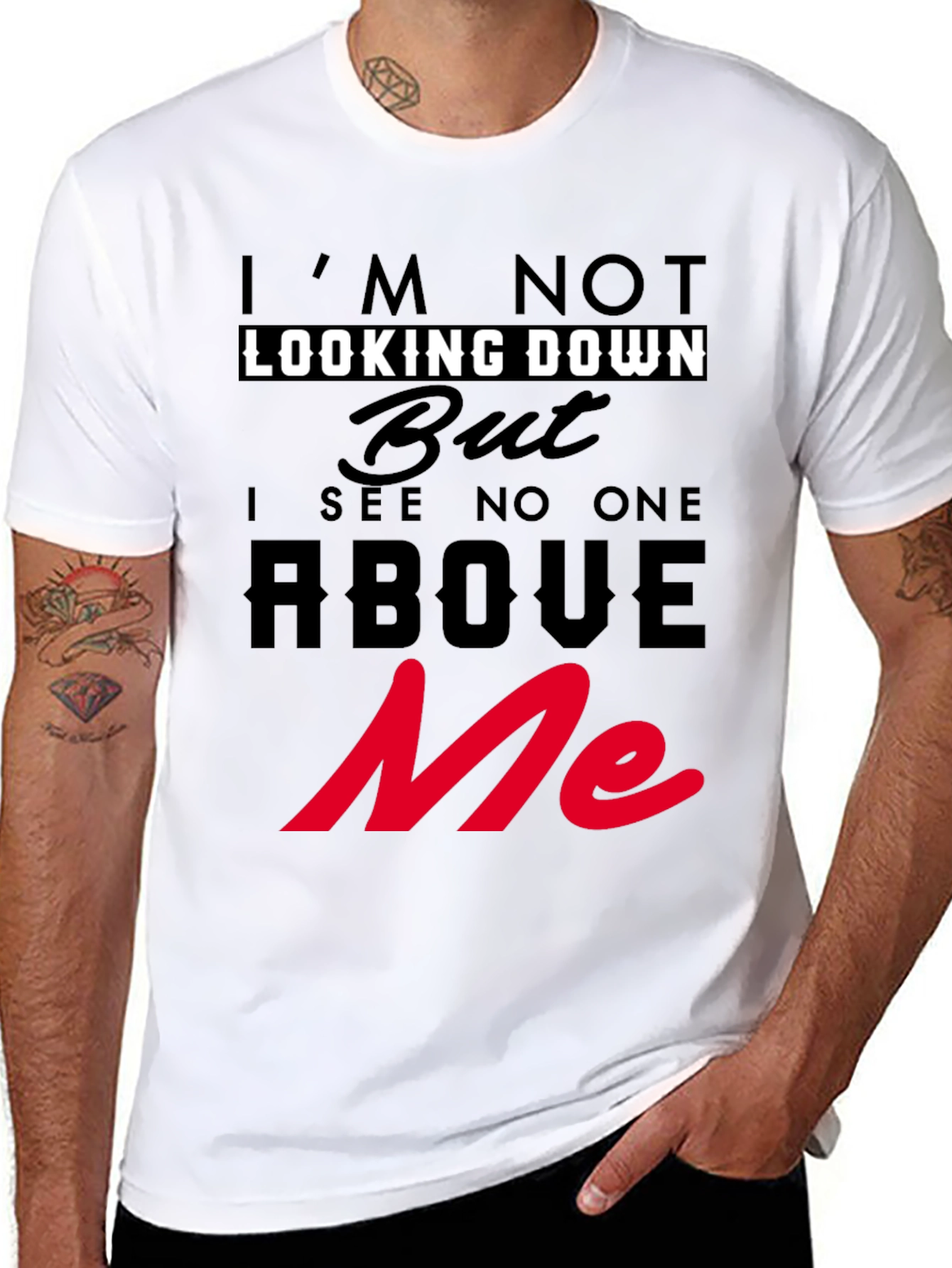 Im Not Looking Down T-Shirt Graphic Tee