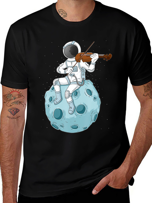 Astronaut Violinist T-Shirt - Space Music Tee