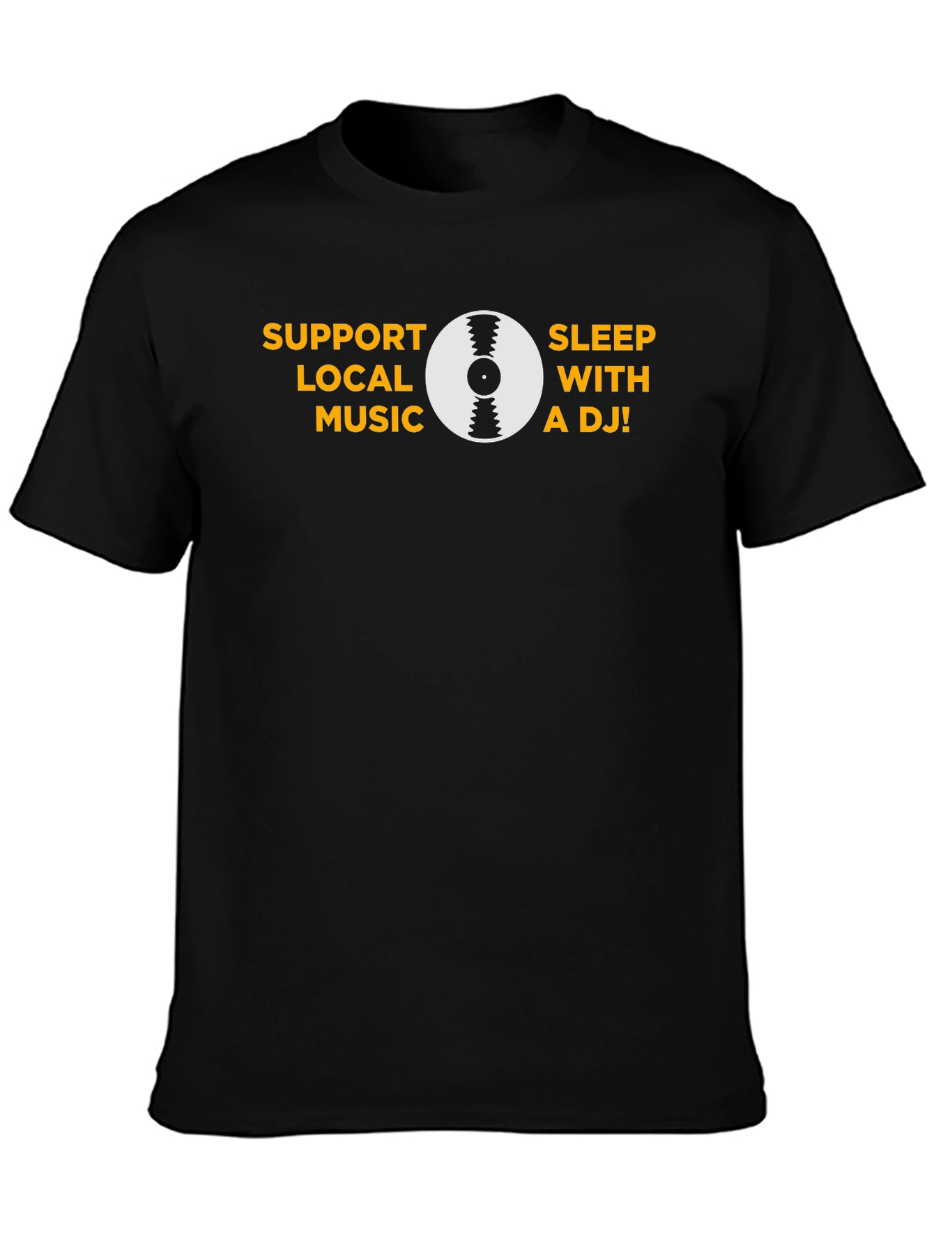 Support Local Music - Black Graphic T-Shirt